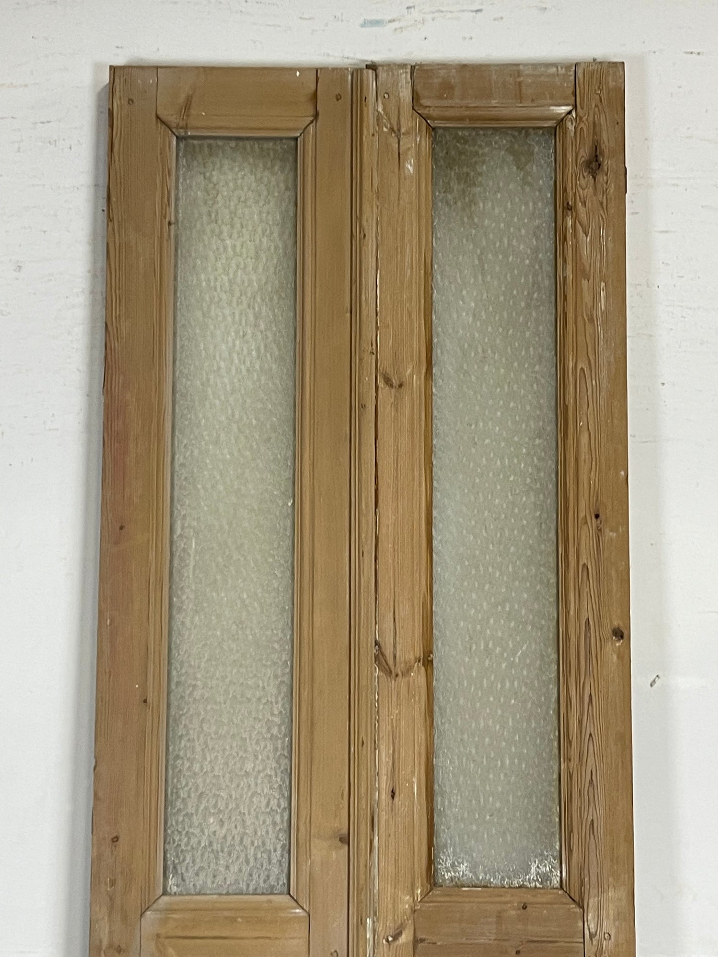 Antique French Panel Doors with glass (102.5x32) M080