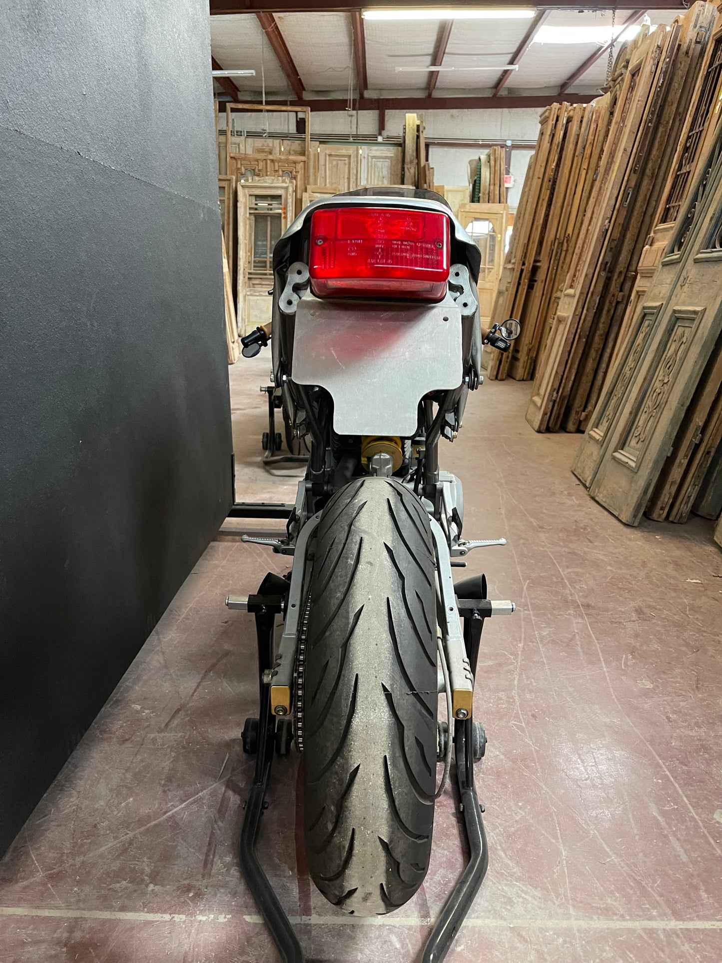 Silver Ducati Motorcycle