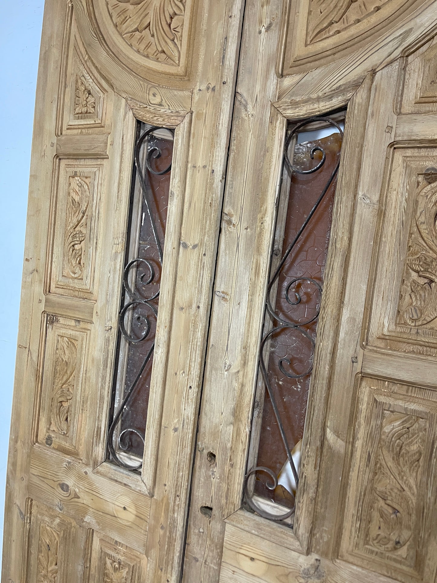 Antique French panel doors with Carvings (103 x 57) P 13
