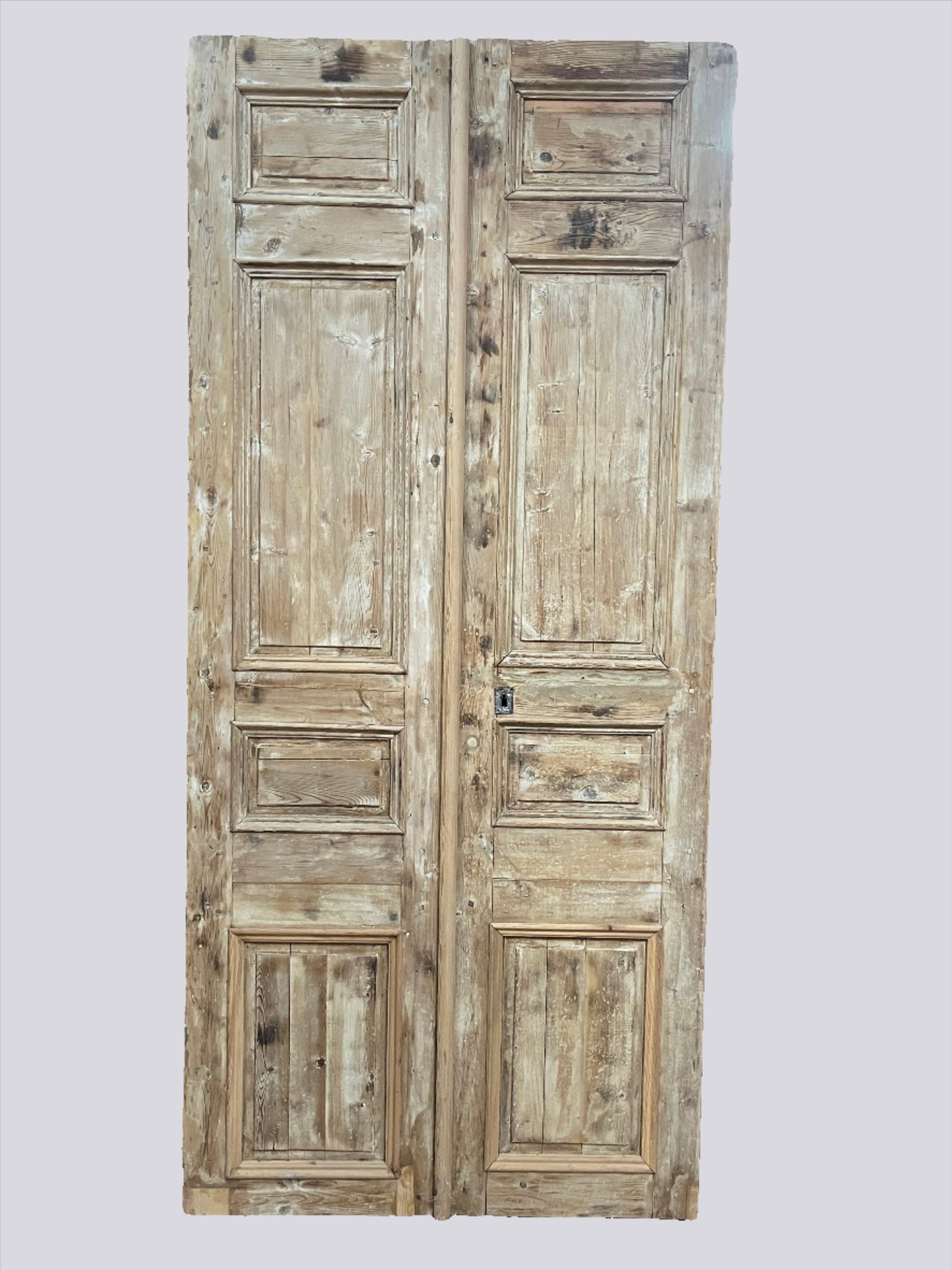 Antique French Panel Door with Carving (131.25x59.5) E996