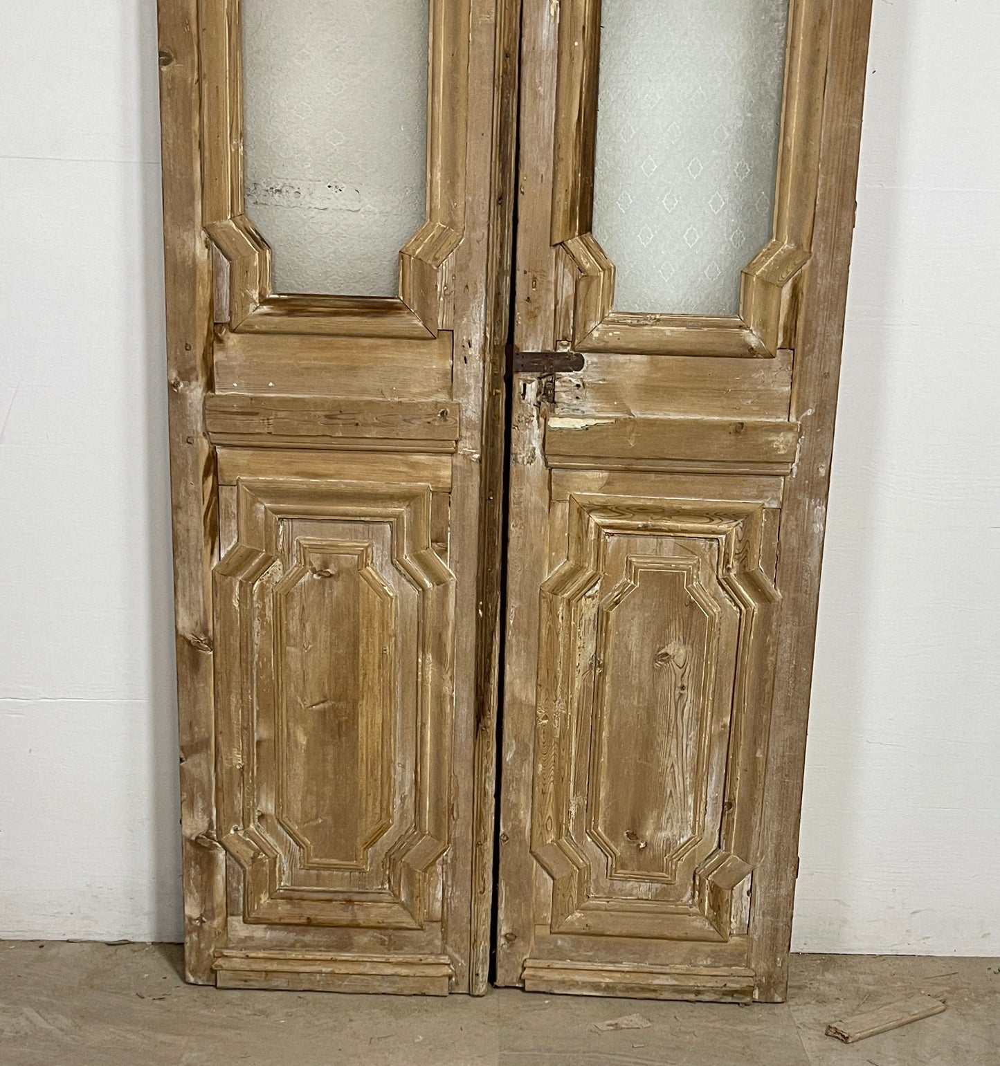 Antique French panel doors with Glass (91 x 37) P9