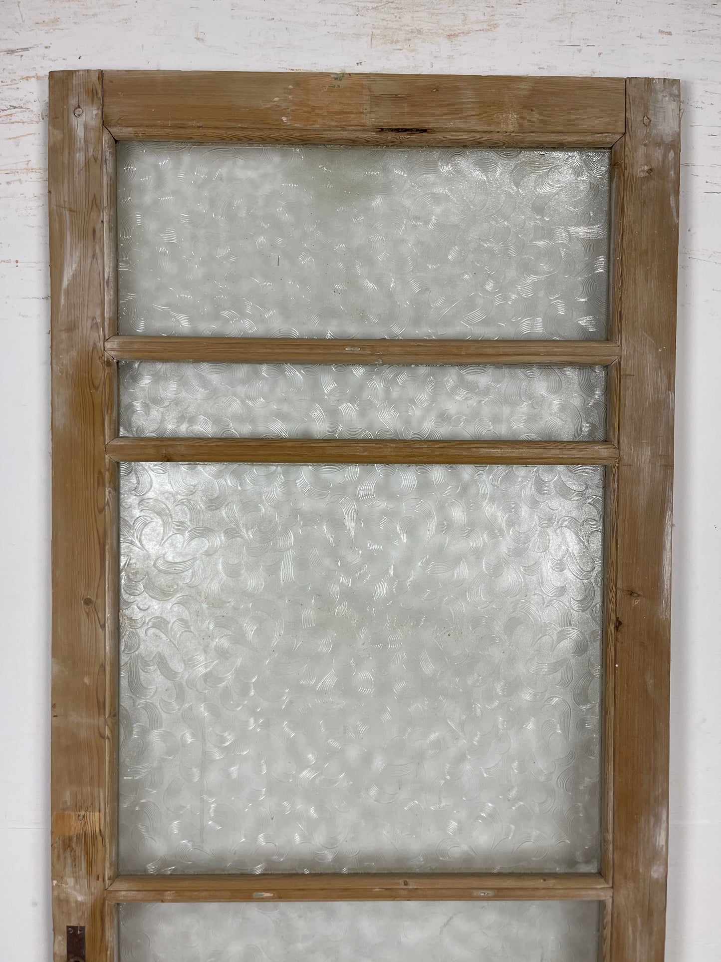 Antique French Panel Door - Single with glass (88x32) O261