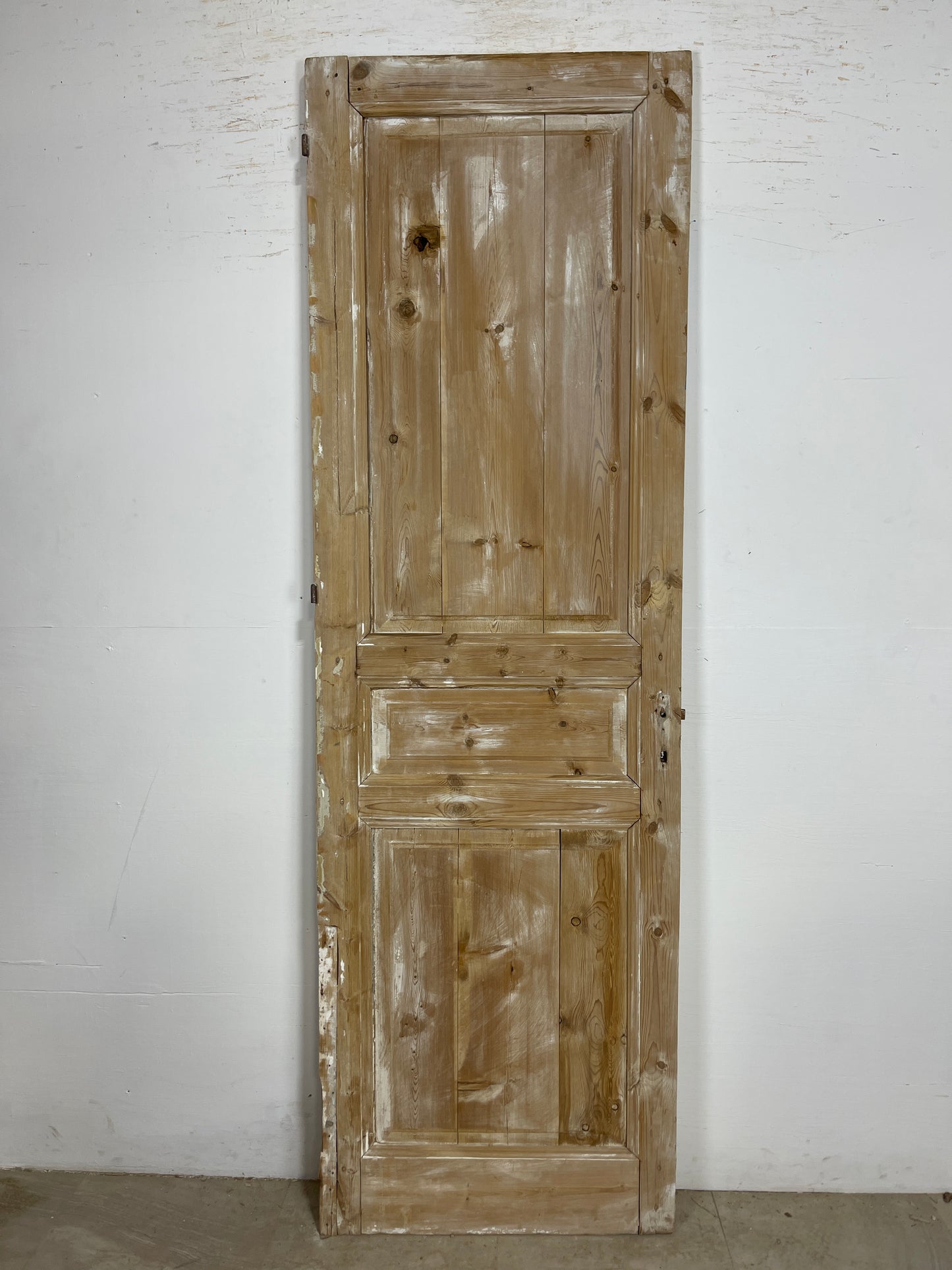 Antique French Panel Door (90.5 x 28.5) Single wood O230