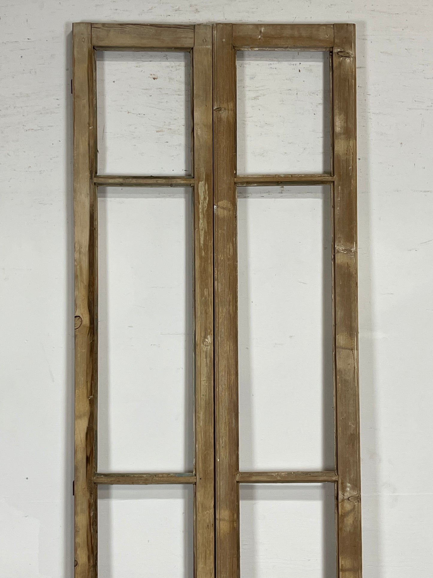Antique French Panel Doors with glass (96.75x29) M076