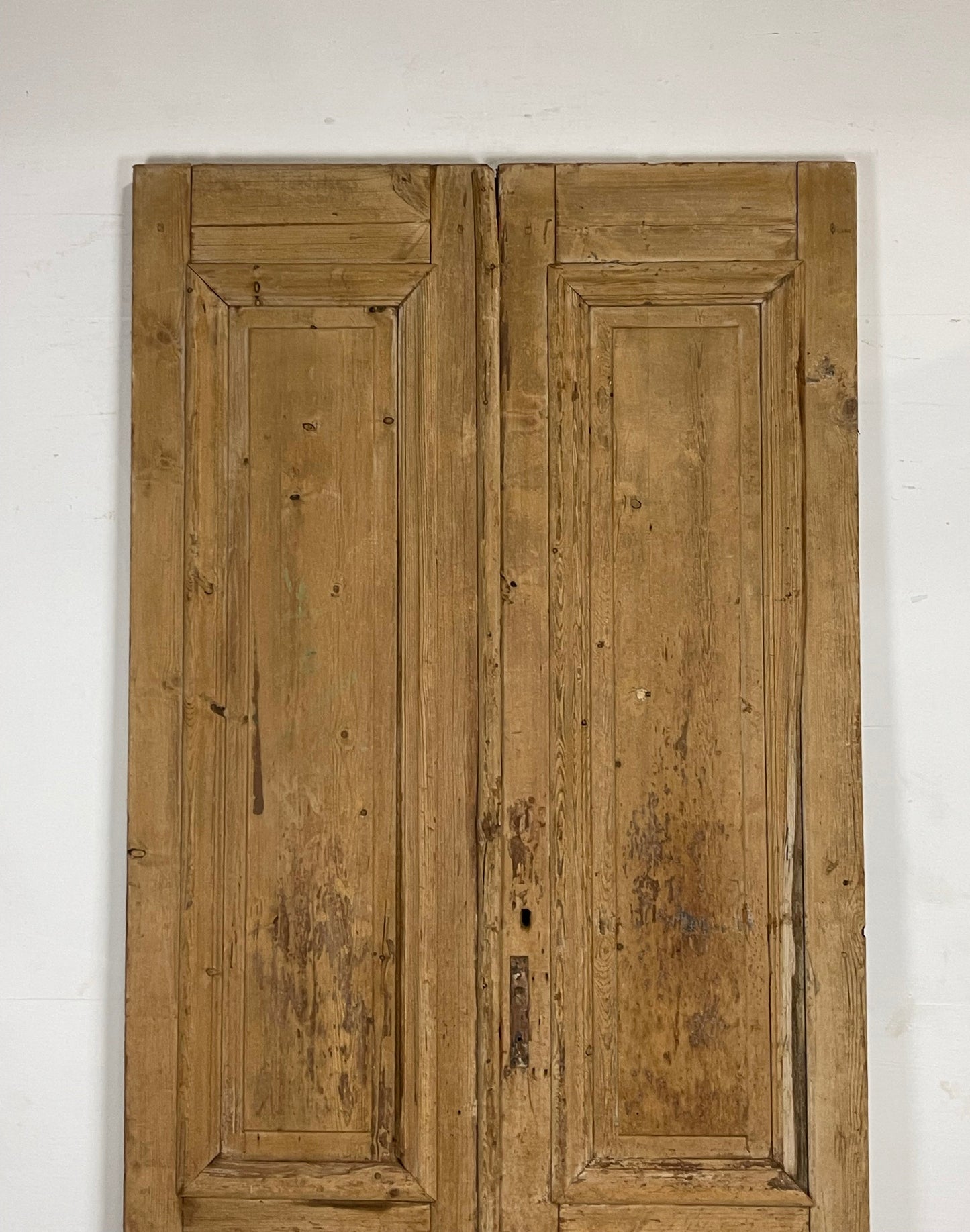 Antique French Panel Doors with Carving (106.25 x 50.25) N007