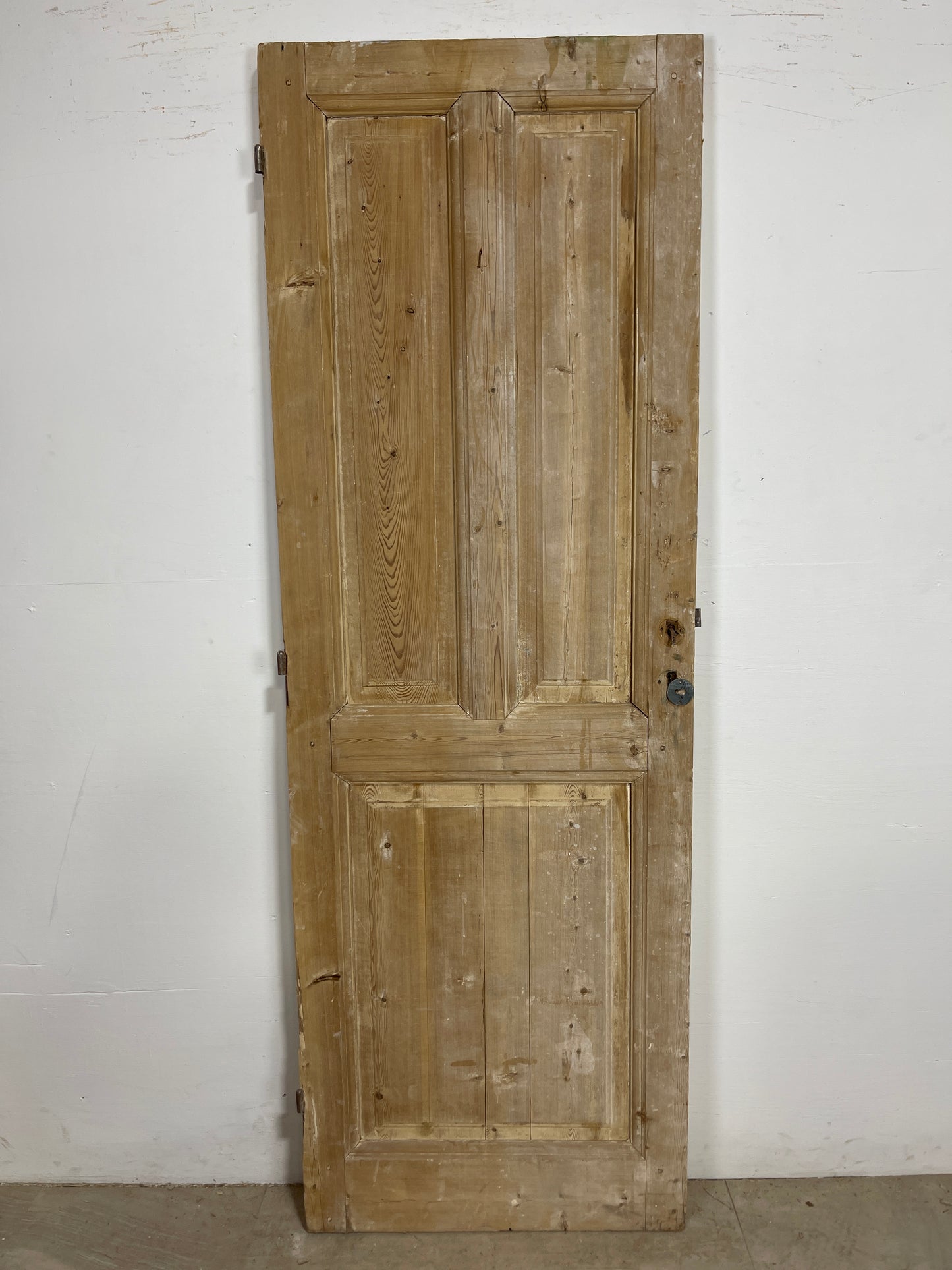 Antique French Panel Door (81.5 x 28) Single wood O229