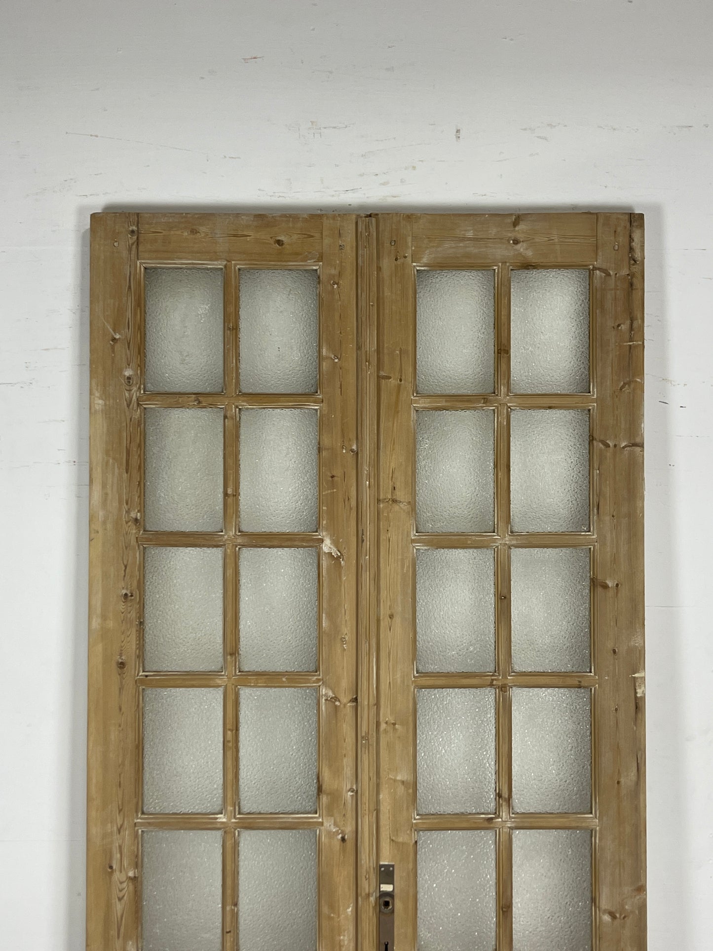 Antique French panel doors with Glass (98.5 x 43.5) O62