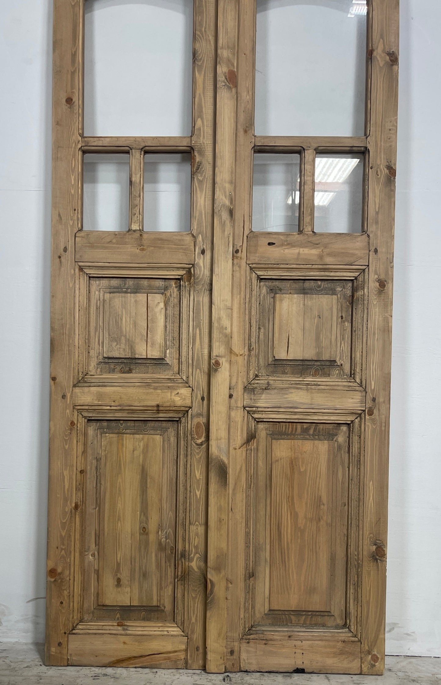 French Panel door with glass (79.75 x 33.25) N020