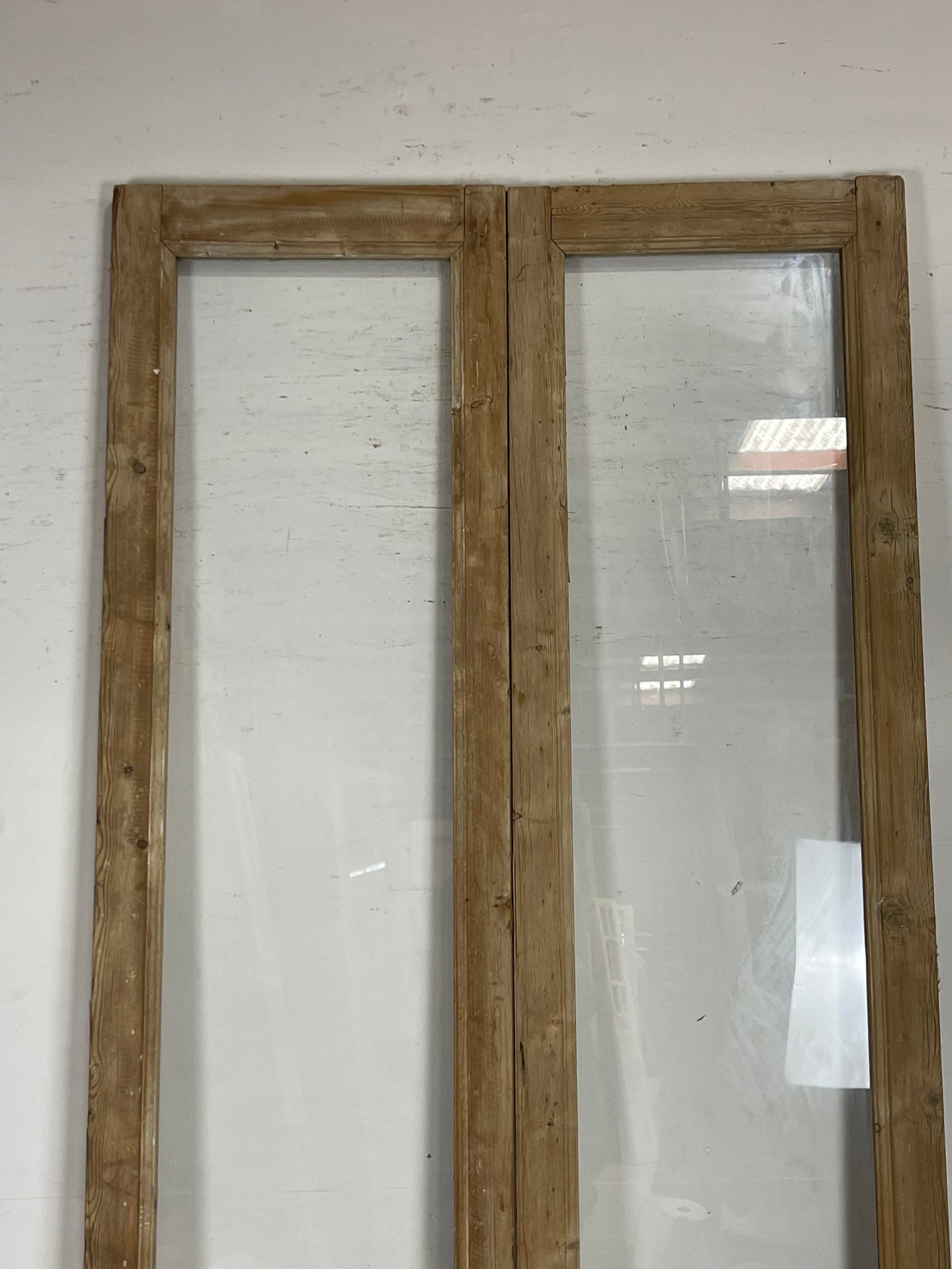 Antique French Panel Doors with glass (107x47.5) M087