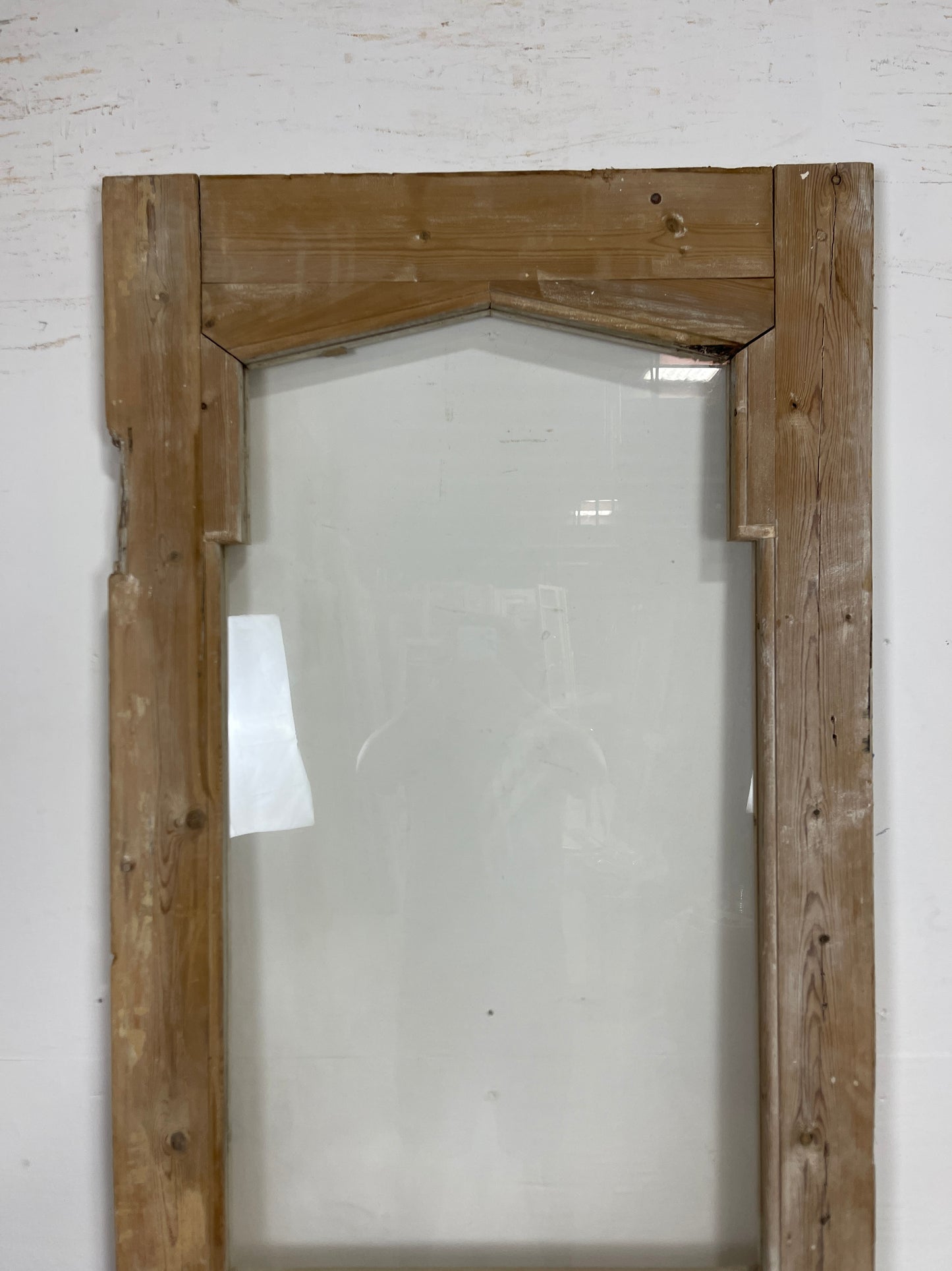 Antique French Panel Door - Single with glass (82.75x28.75) O242 AI
