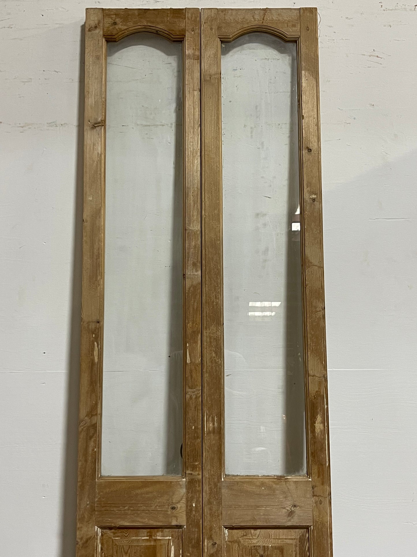 Antique French Panel Doors wirth Glass (94x29.25) J307