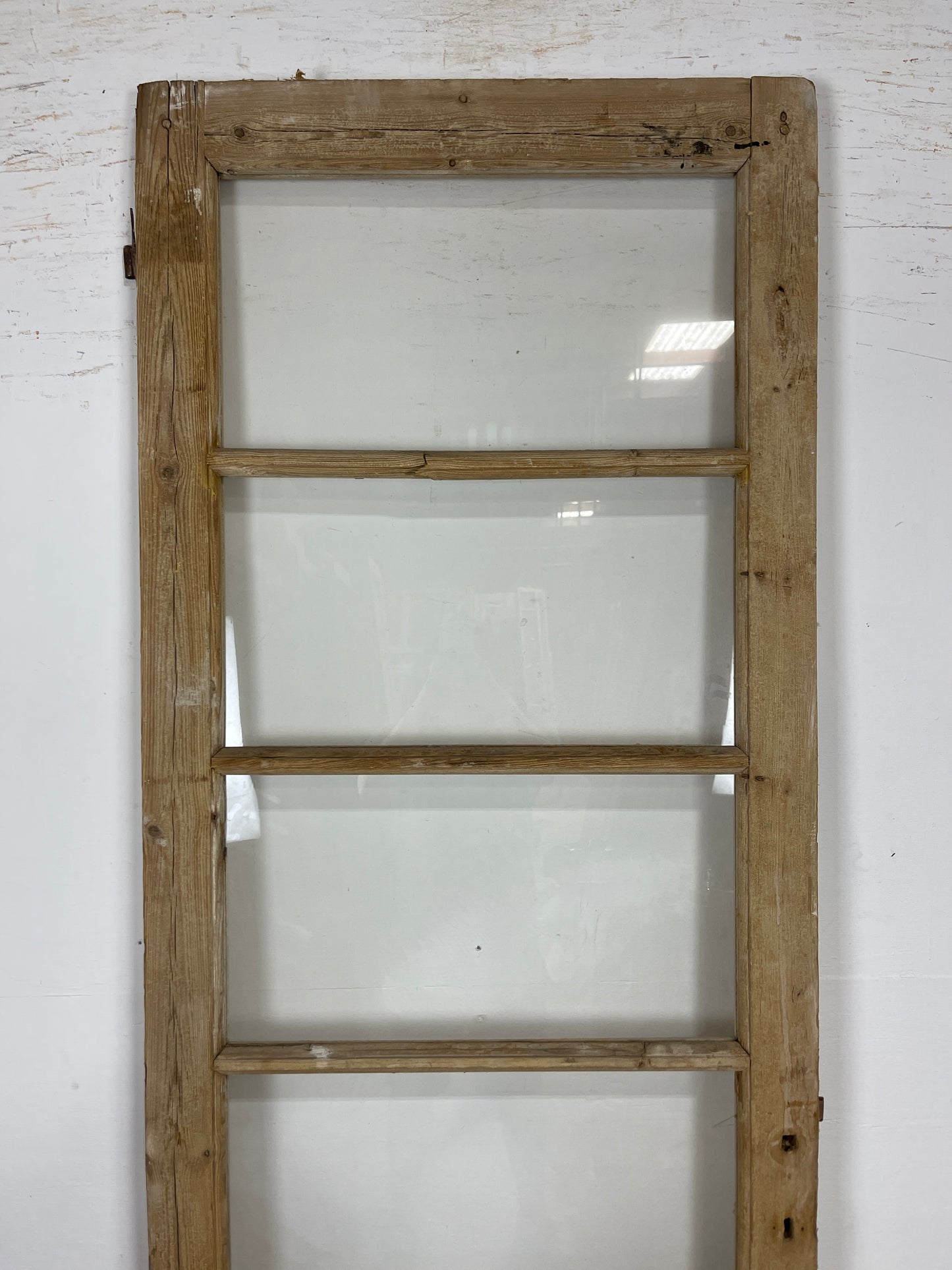 Antique French Panel Door - Single with glass (87x29.5) O262