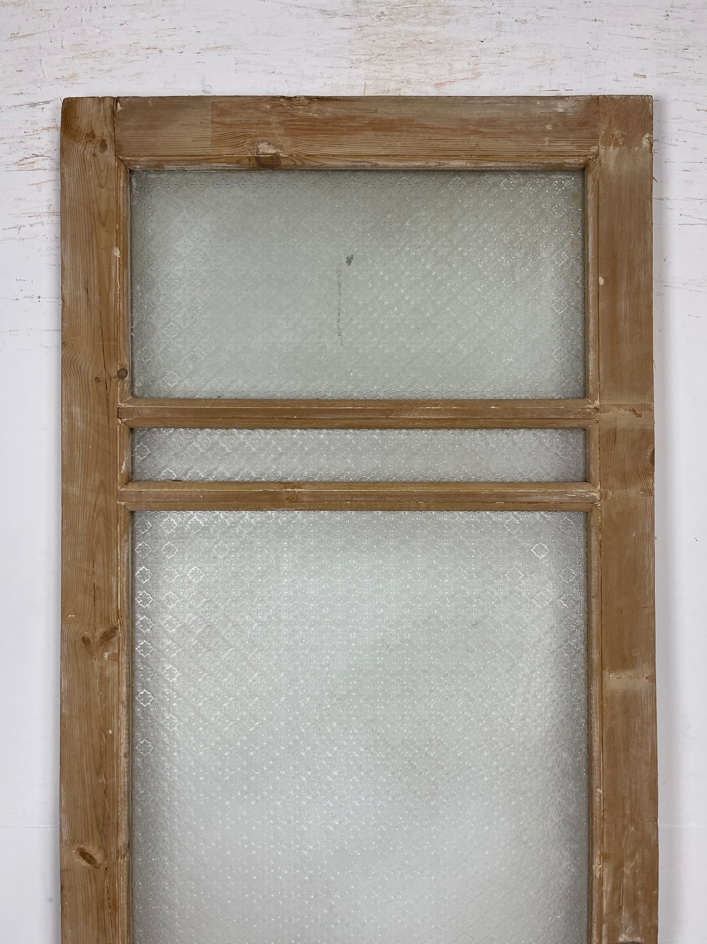 Antique French Panel Door - Single with glass (89x32.25) O264