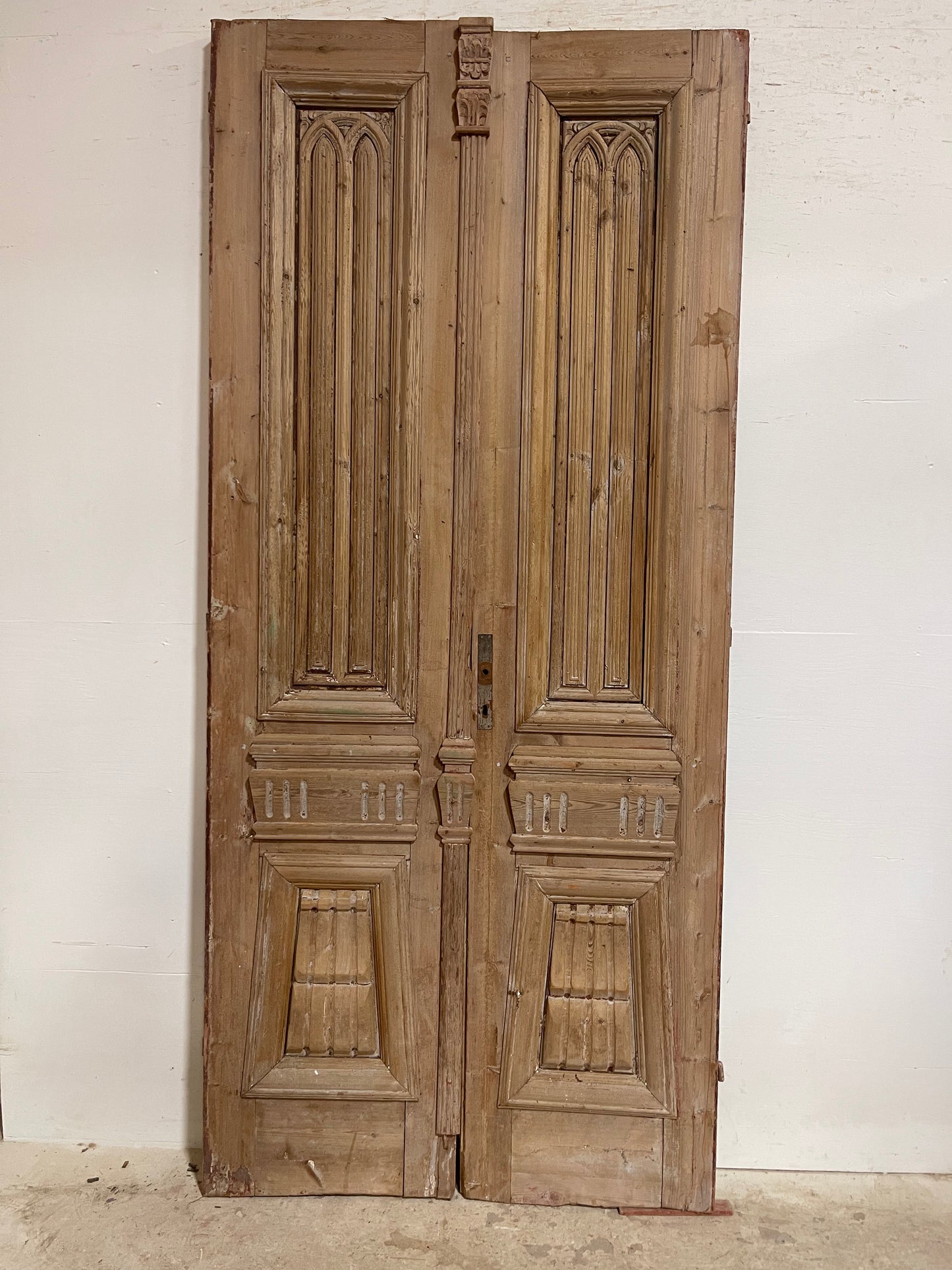 Antique french Doors Carved (96 x 42.5) I987