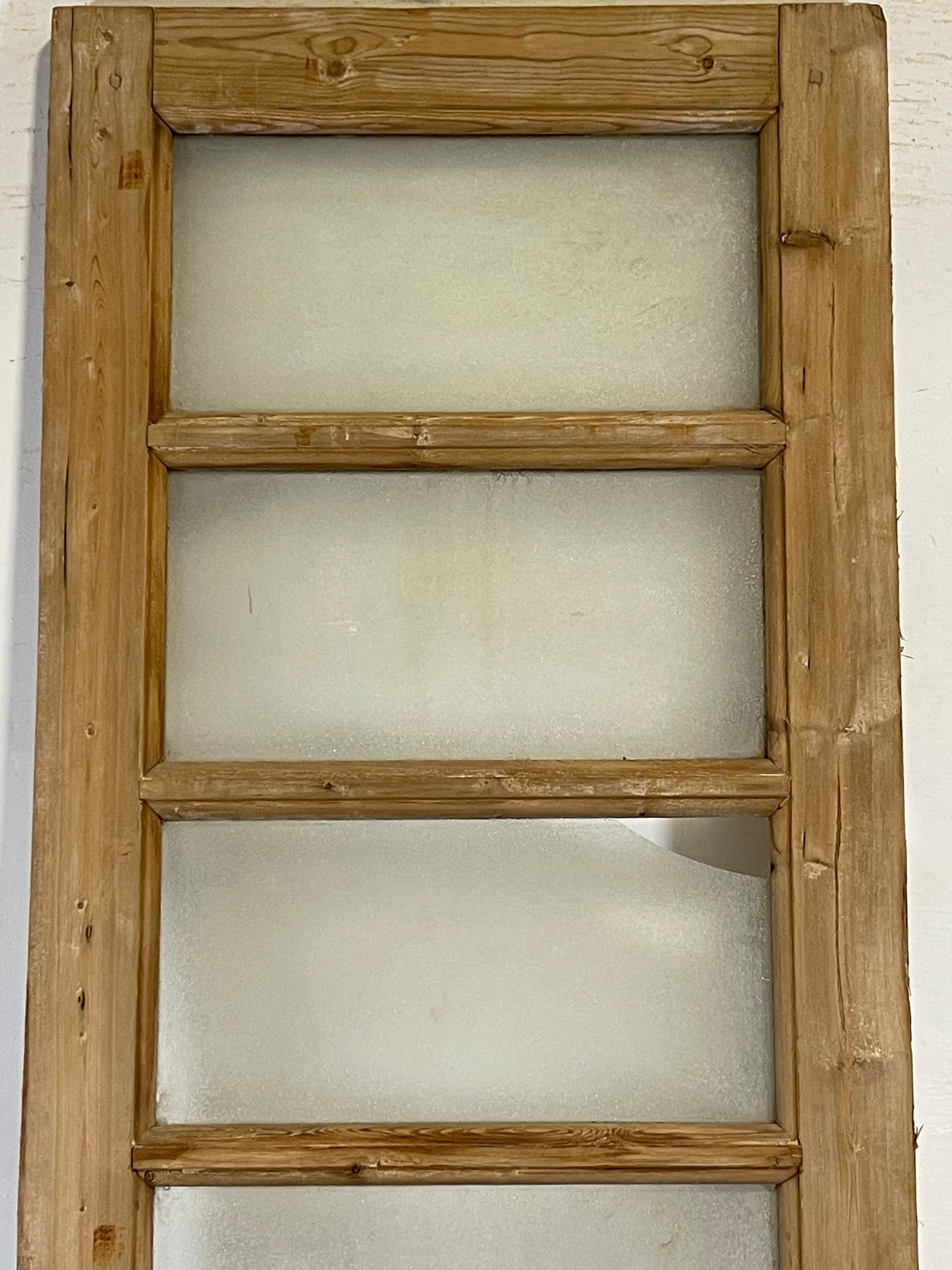 Copy of Antique French Panel Door with Glass (86.25x28) L133
