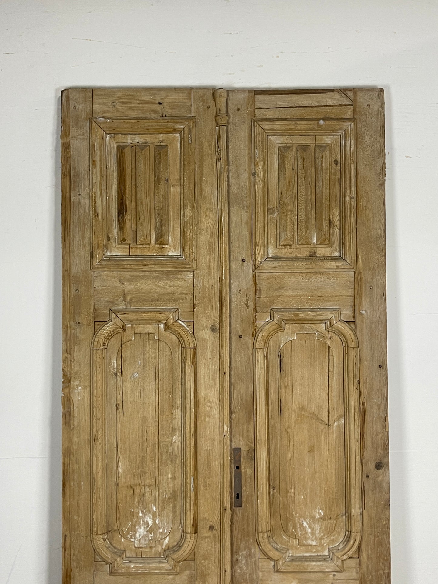 Antique French panel doors with Carvings (98 x 43.25) O8