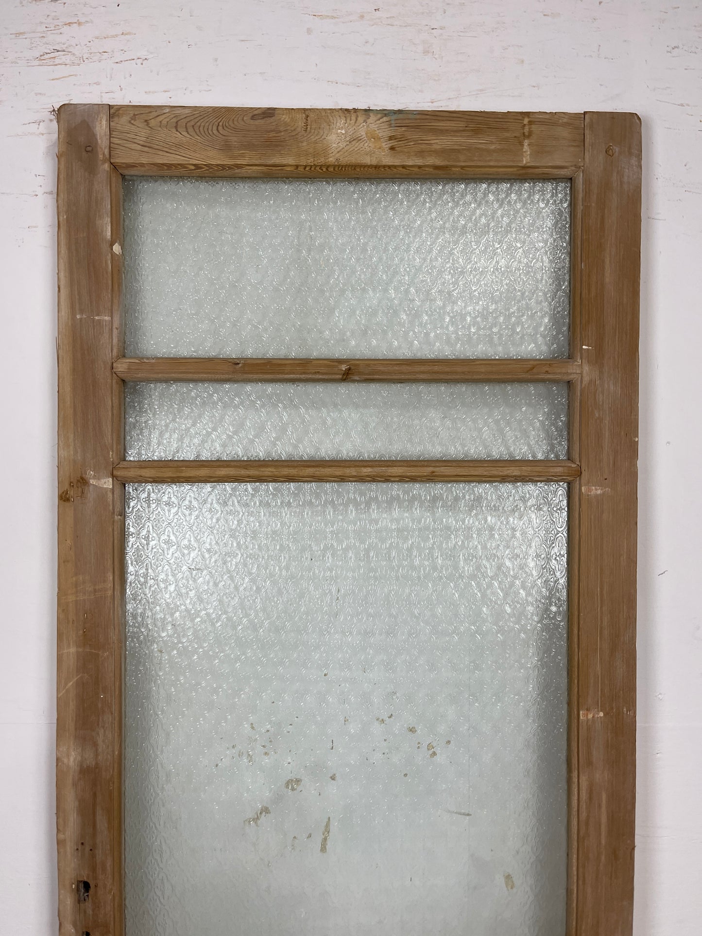 Antique French Panel Door - Single with glass (83x32) O255