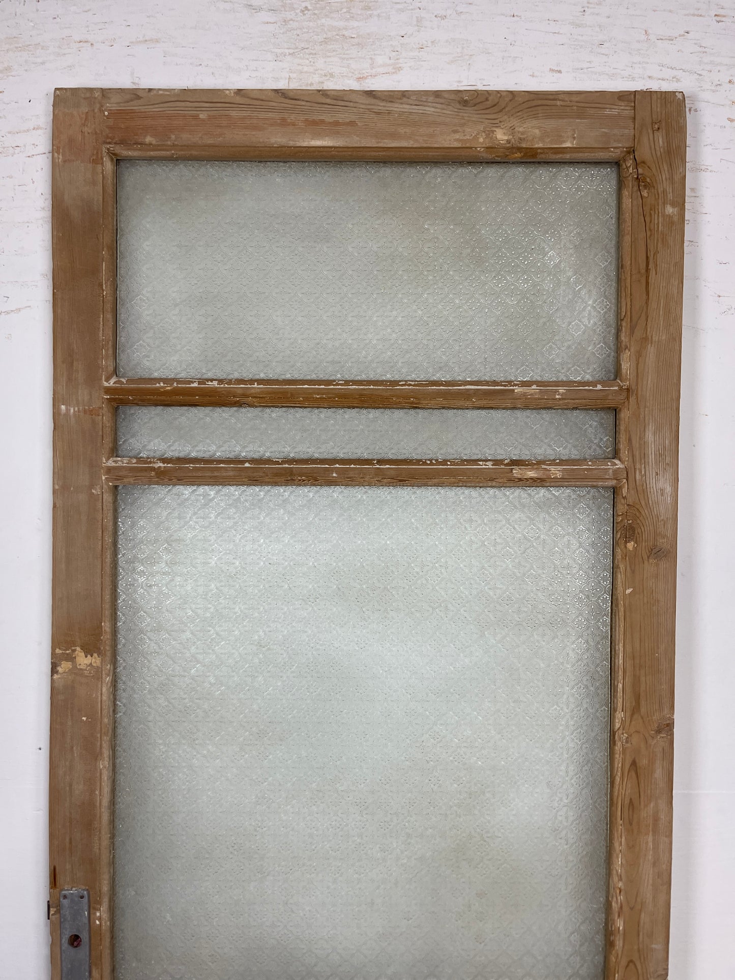 Antique French Panel Door - Single with glass (89.25x36) O271