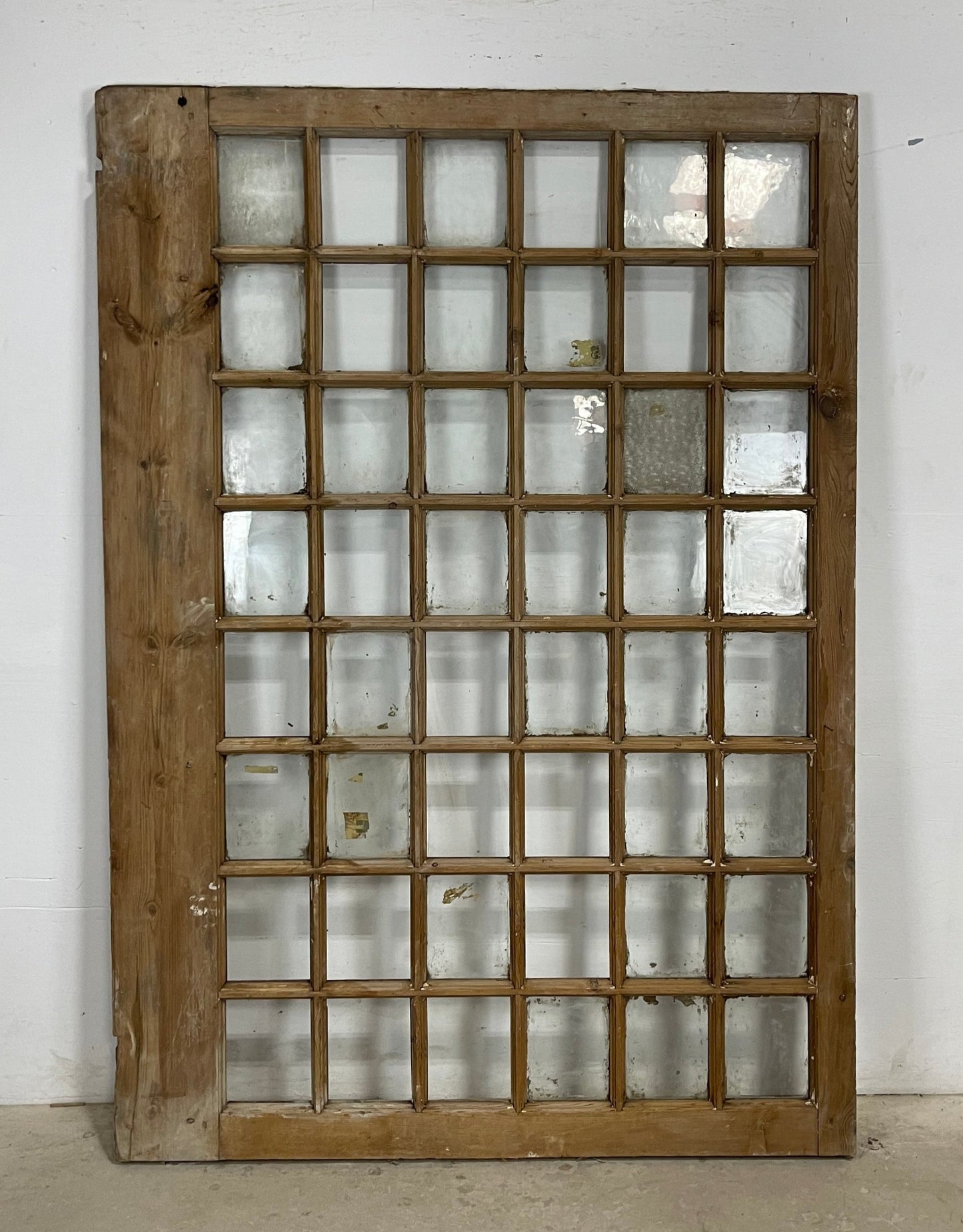 Antique French Panel Door with Glass (80x55) M196