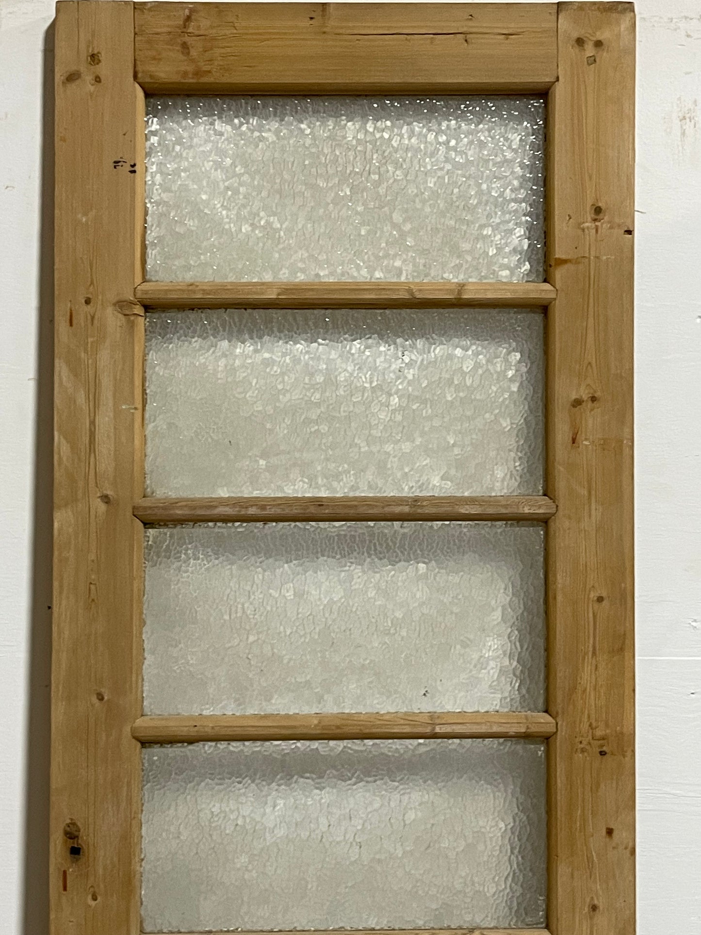 Antique French Panel Door with Glass (80x27.75) J906