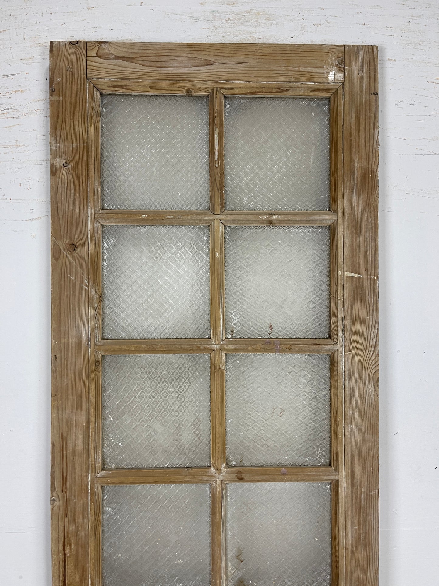 Antique French Panel Door - Single with glass (91.5x28) O284
