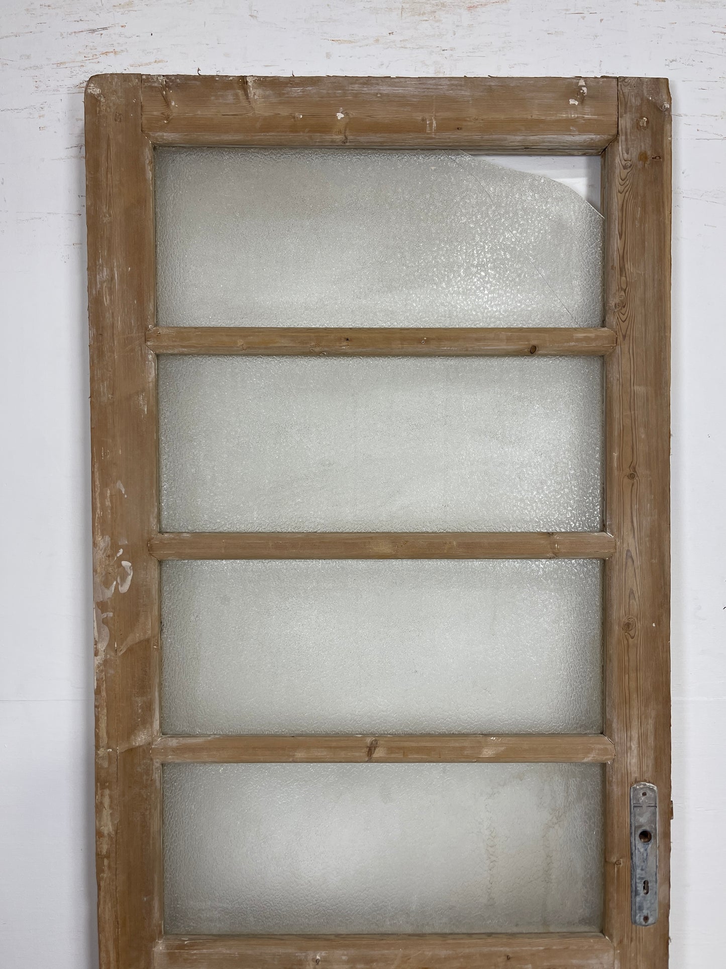 Antique French Panel Door - Single with glass (85.75x34.25) O248