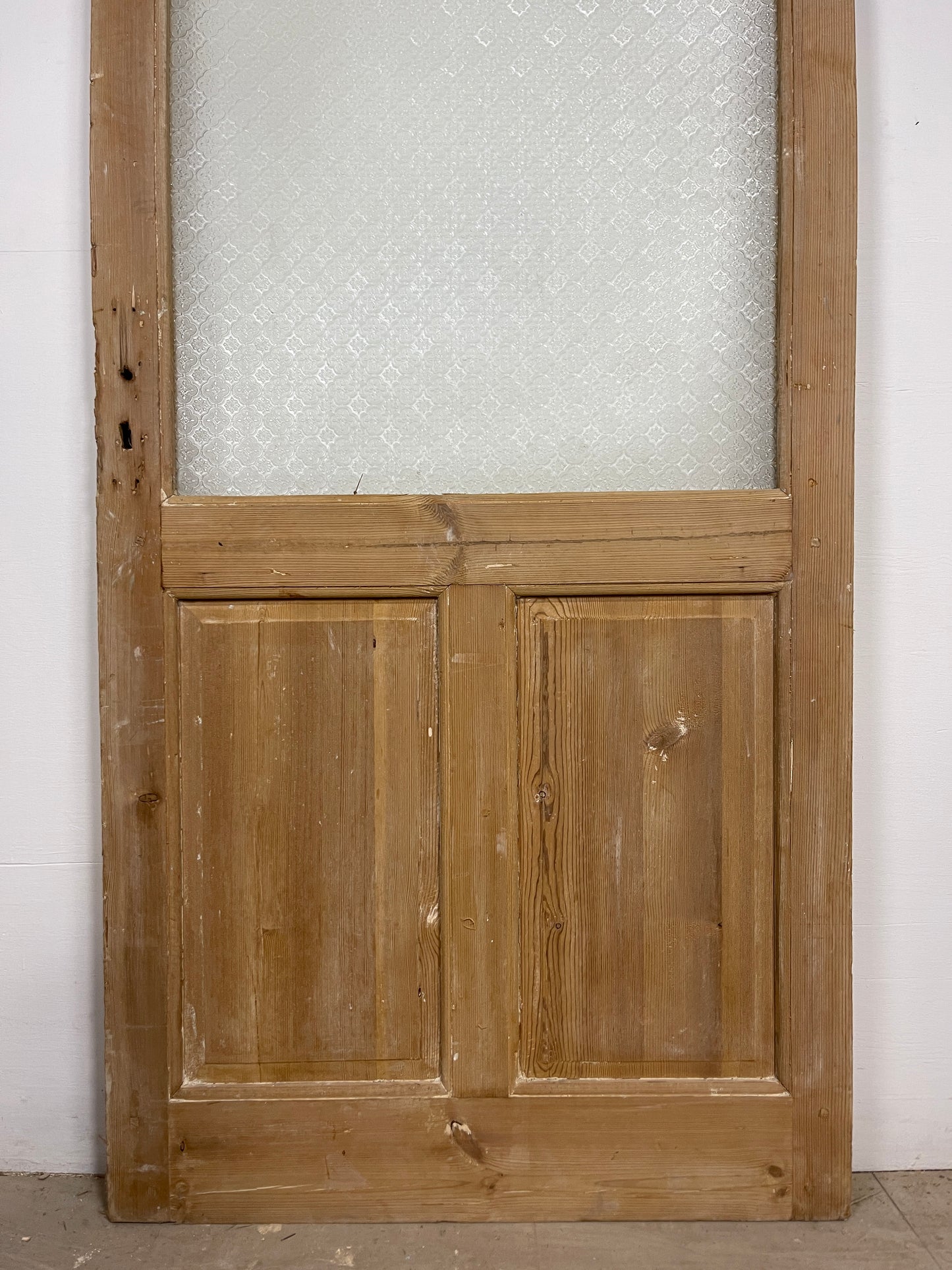 Antique French Panel Door - Single with glass (89.25x36) O275