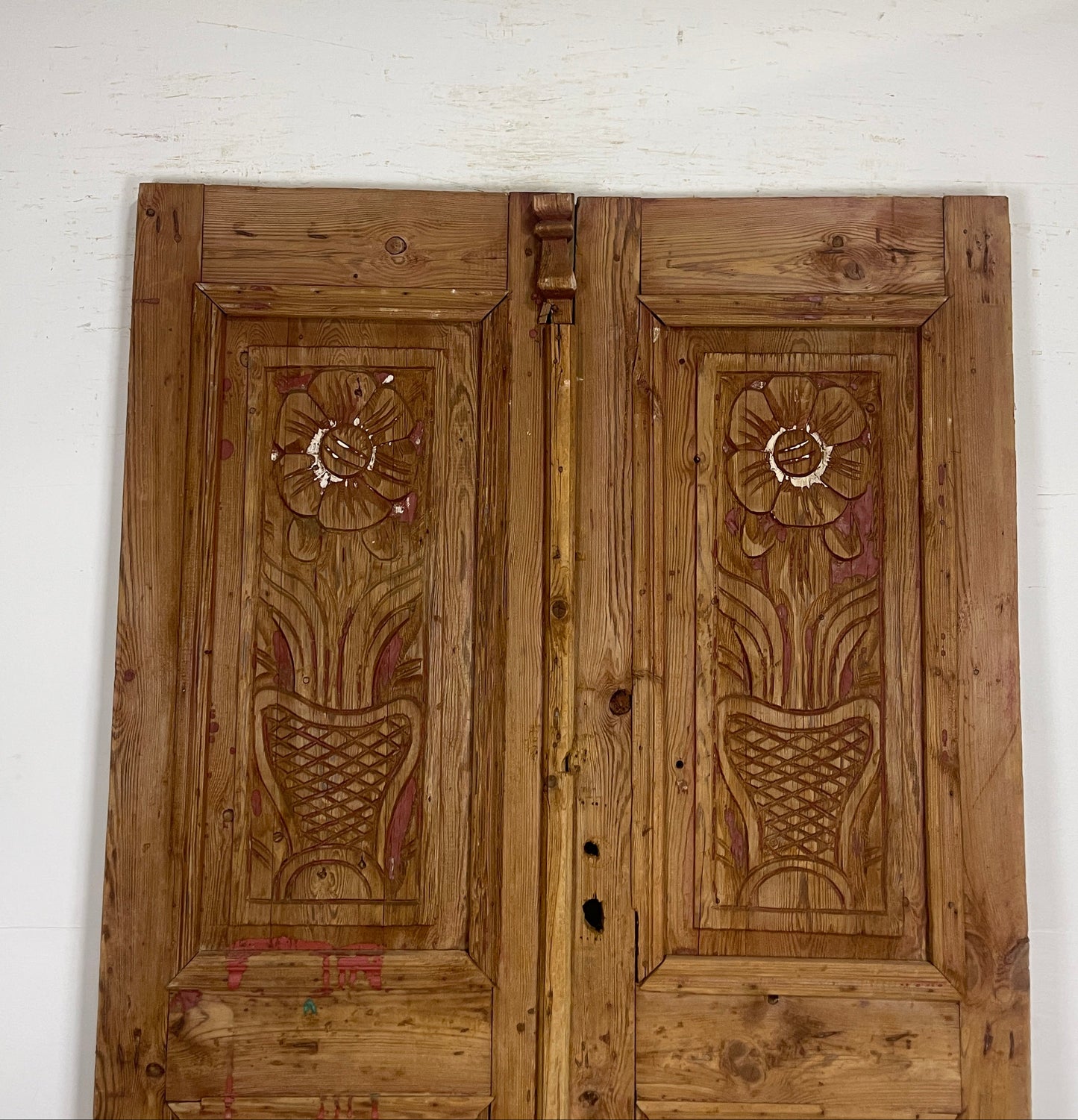 Antique French panel doors with Carvings ( 94 x 55) P18