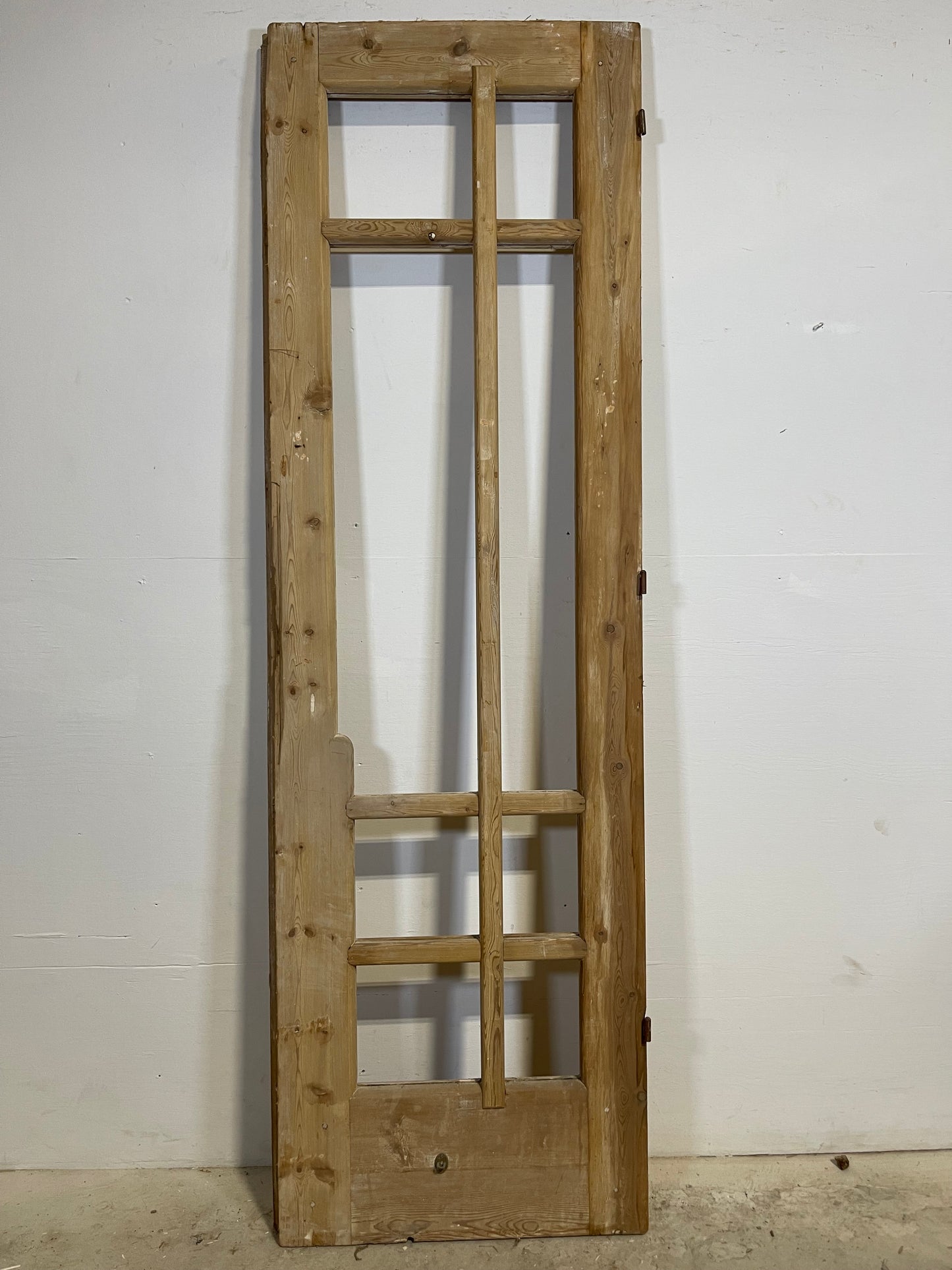 Antique French Panel Door with no Glass (85x26.5) L339