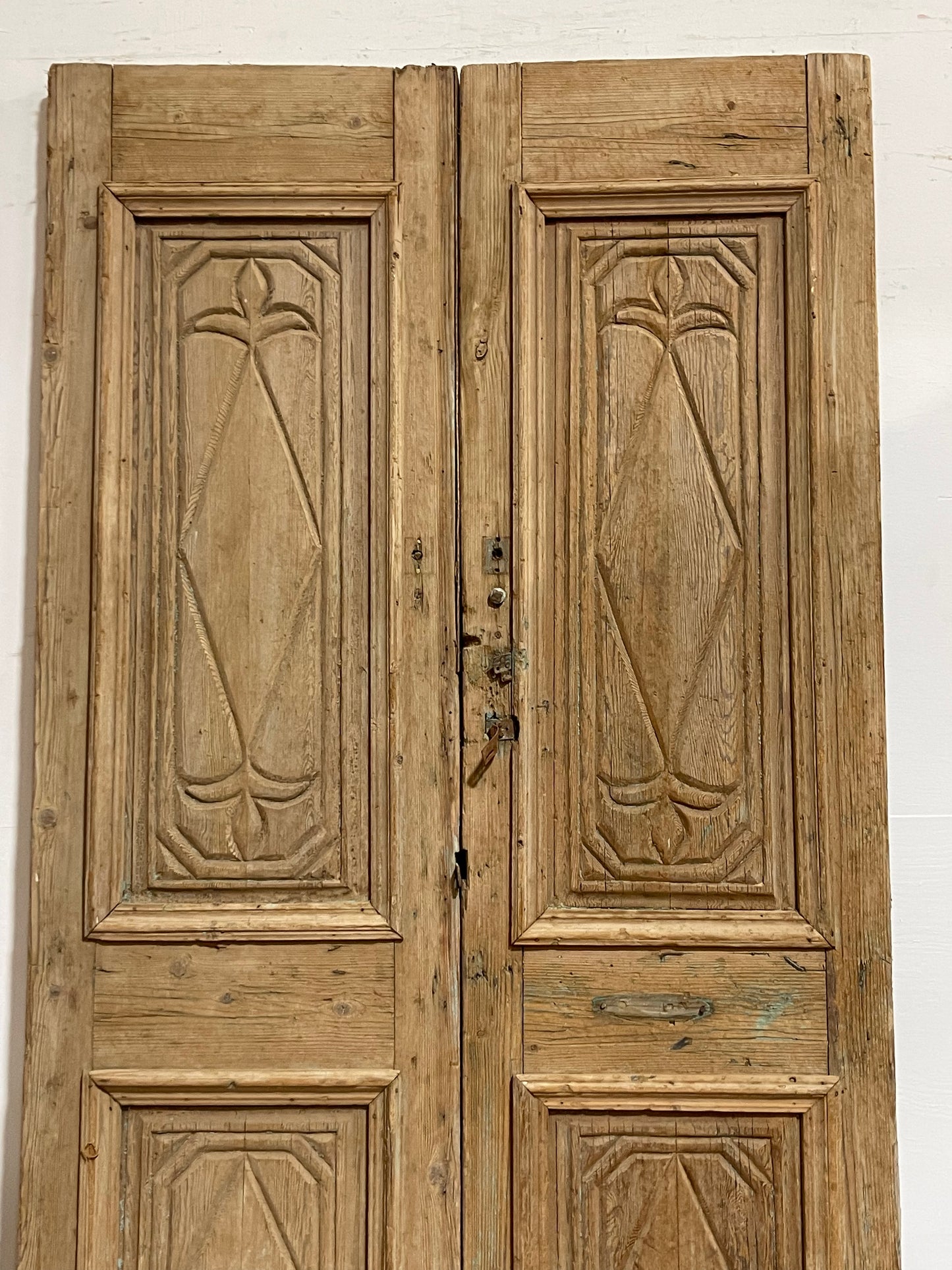 Antique French Panel Doors Carved (94x49.75) J009