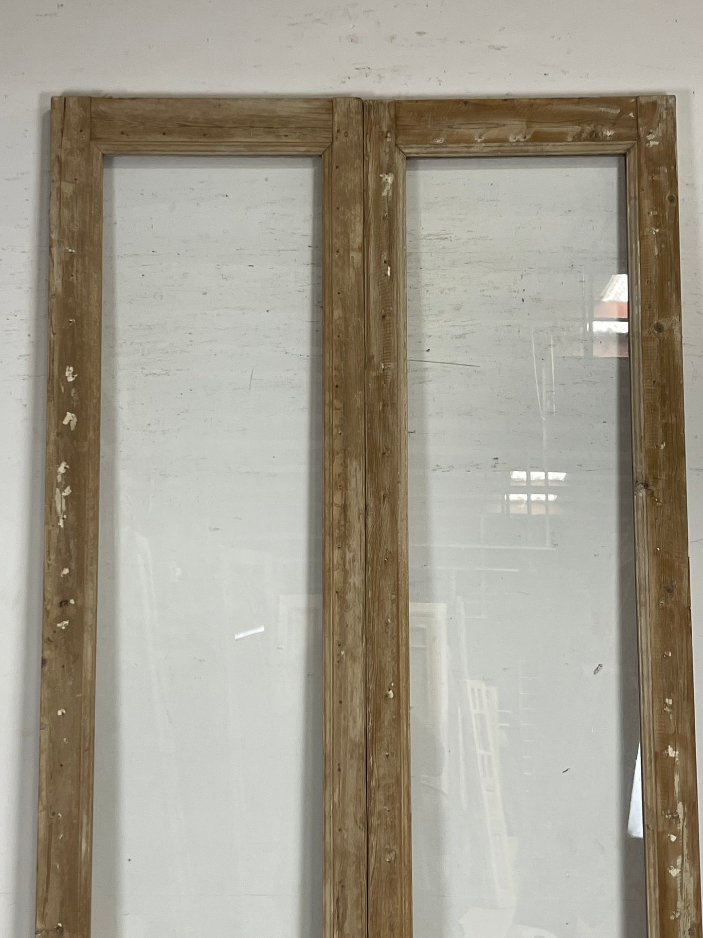 Antique French Panel Doors with glass (107x46.75) M088