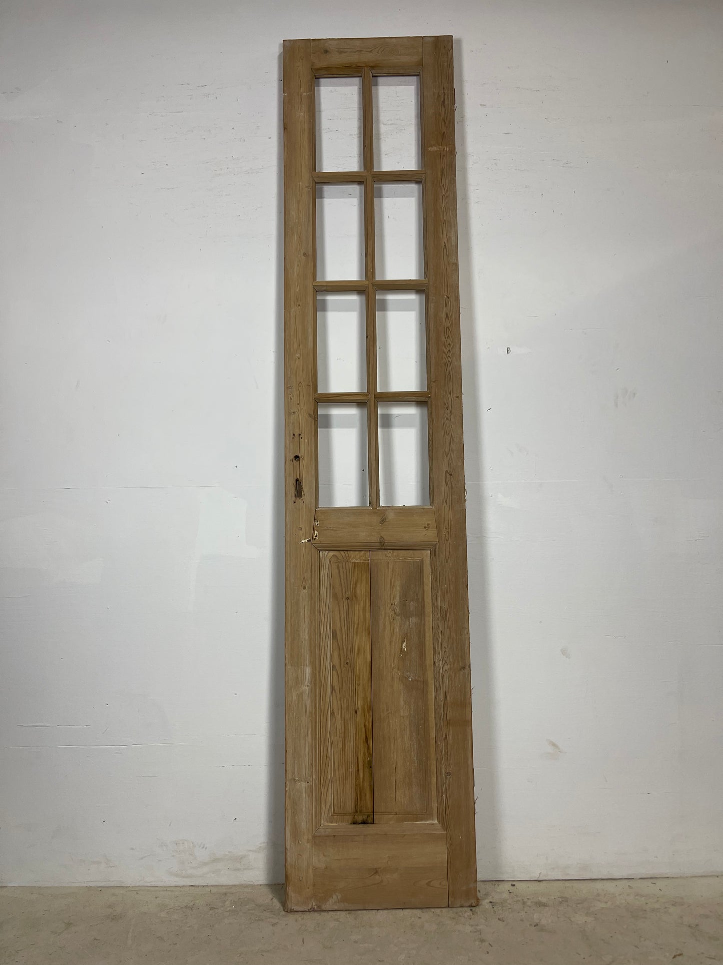 Antique French Panel Door with Glass (104x21.5) L386