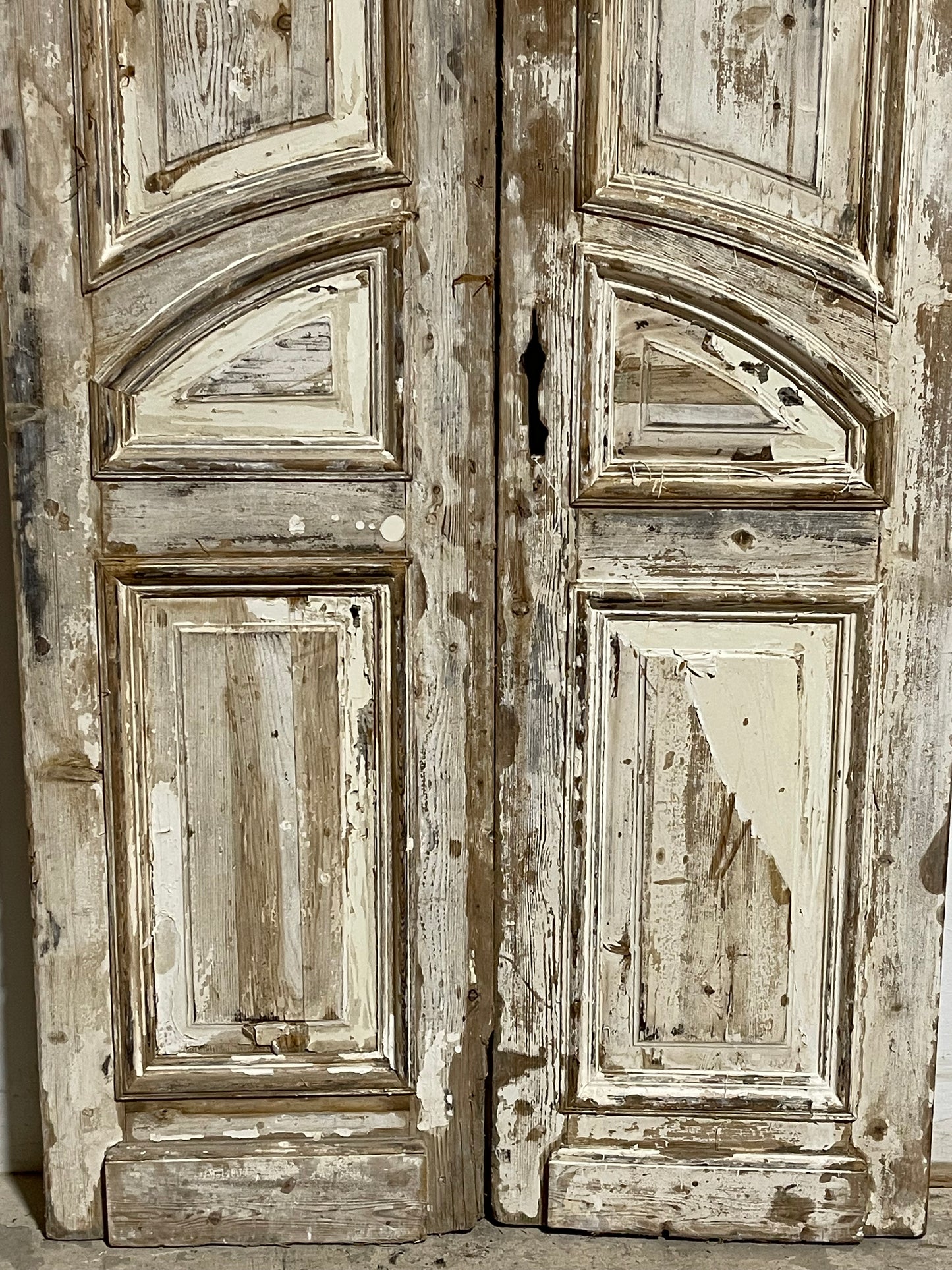 Antique French Panel Door with Carving (103x43.5) L005