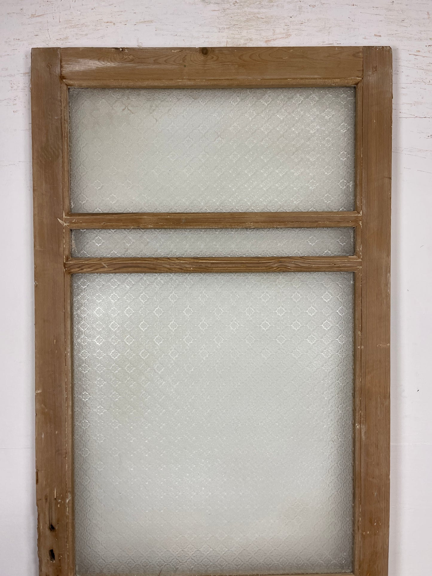 Antique French Panel Door - Single with glass (89.25x36) O275