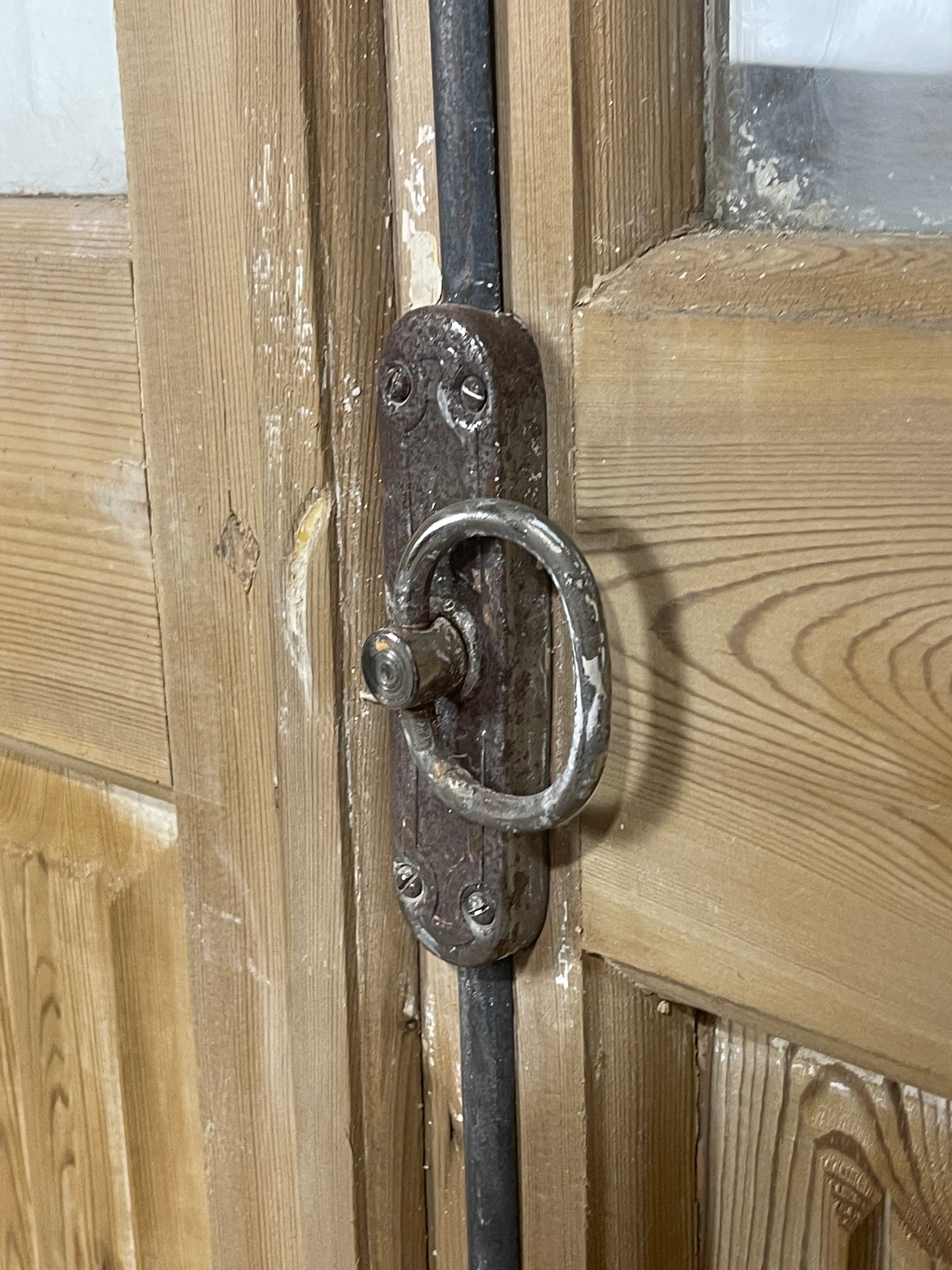 Antique French panel doors with Glass (92.5 x 40) O69