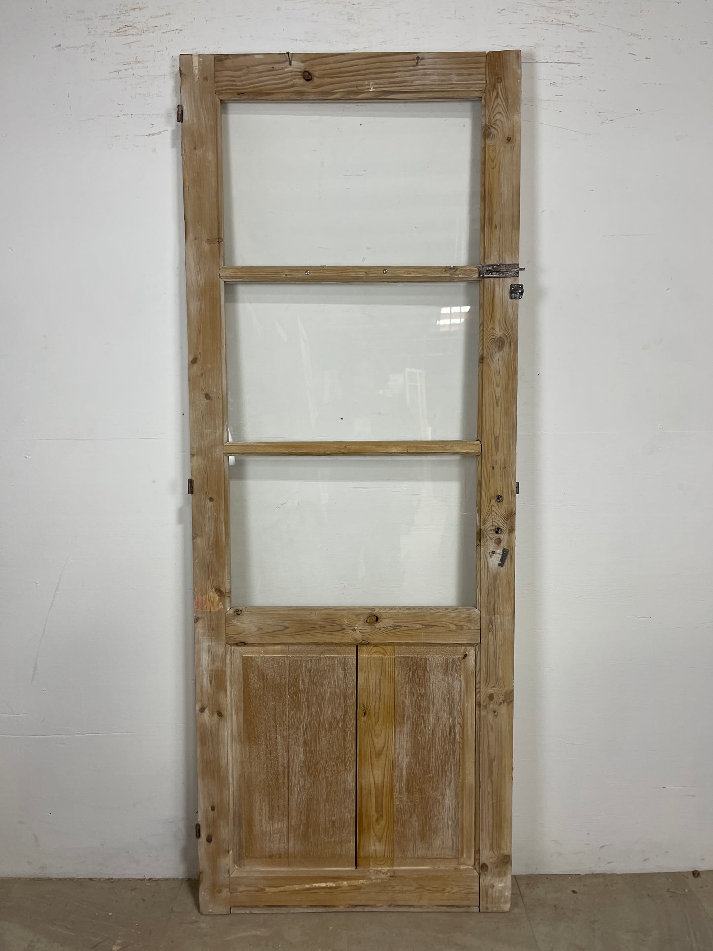 Antique French Panel Door - Single with glass (83.25x31.25) O269