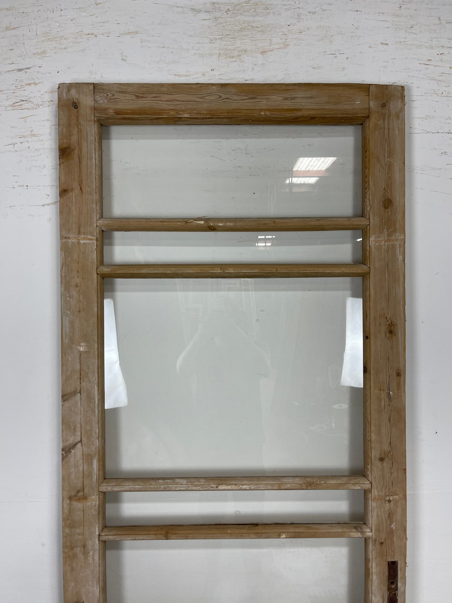 Antique French Panel Door - Single with glass (86.5x31.5) O268