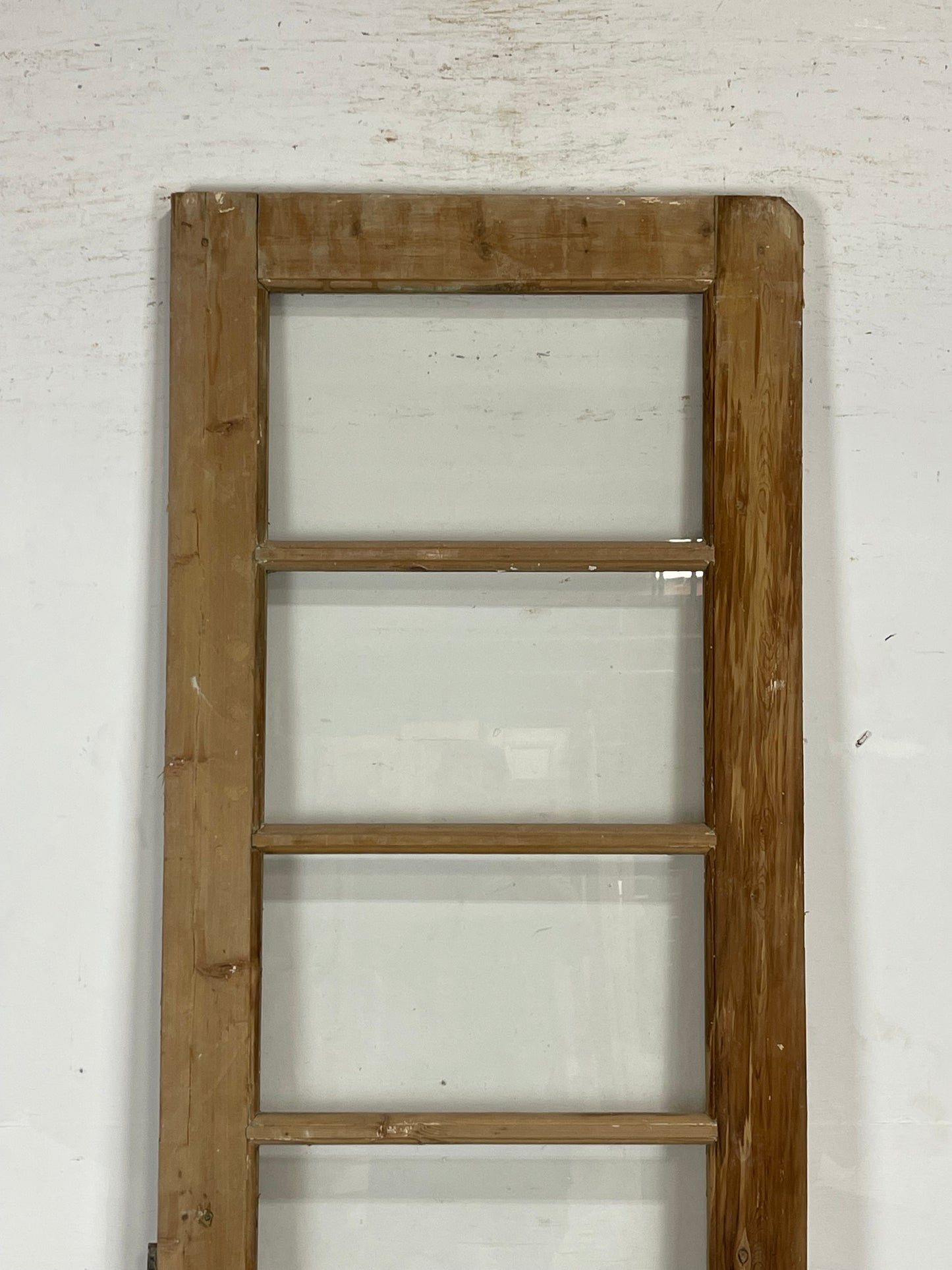 Antique French Panel Door with Glass (89 x 27.25) M231