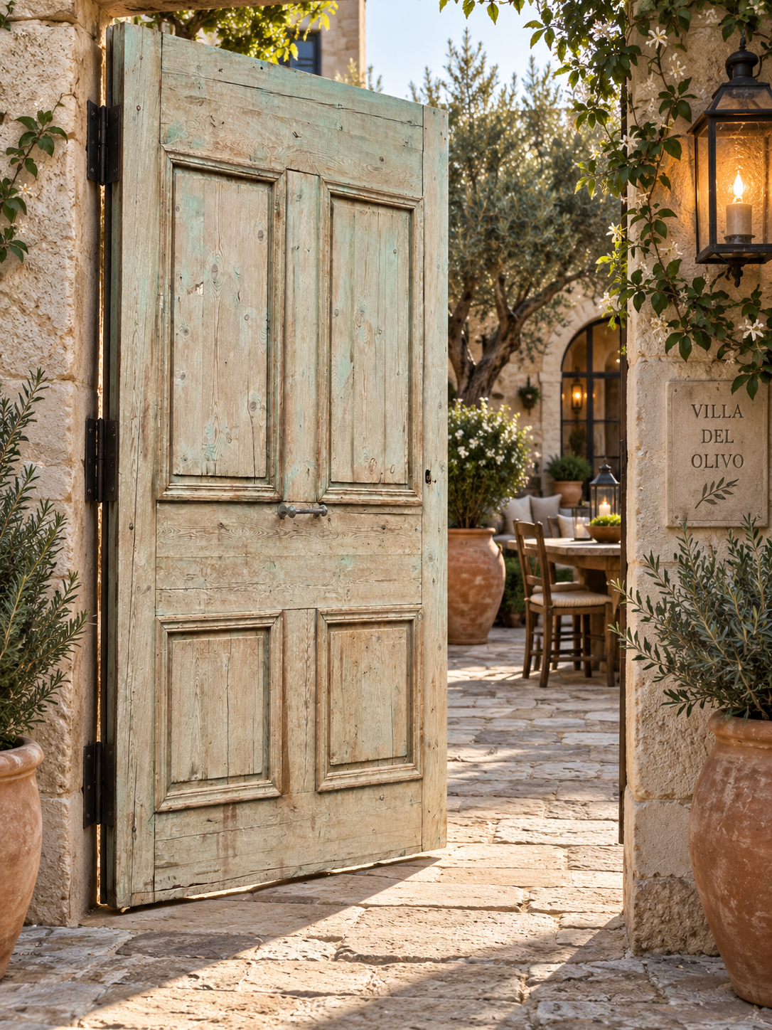 Antique French panel door (100x62.5) O500