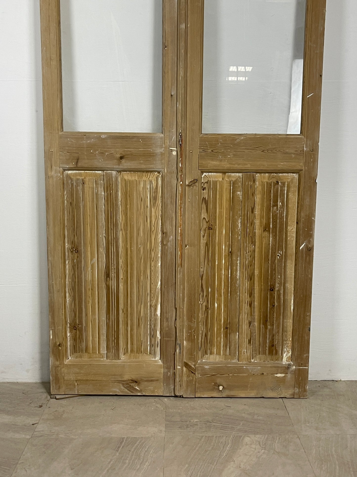 Antique French panel doors with Glass (92 x 40) O67