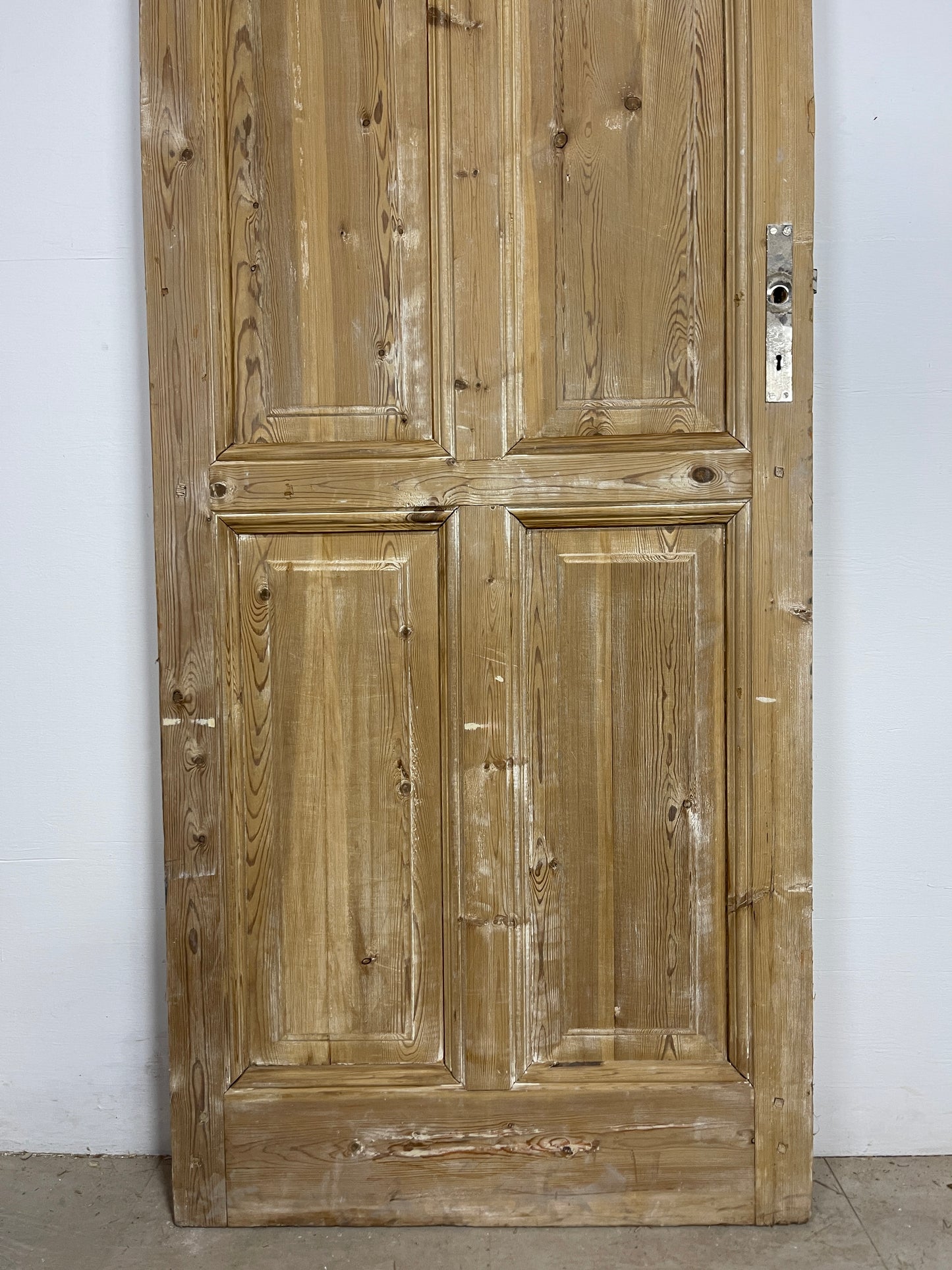 Antique French Panel Door - Single with glass - no glass (98.5x31.25) O238