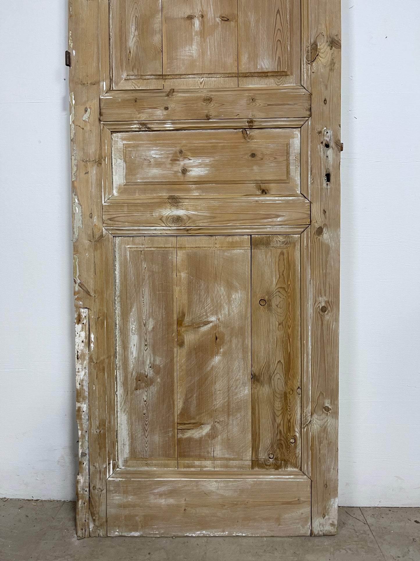 Antique French Panel Door (90.5 x 28.5) Single wood O230