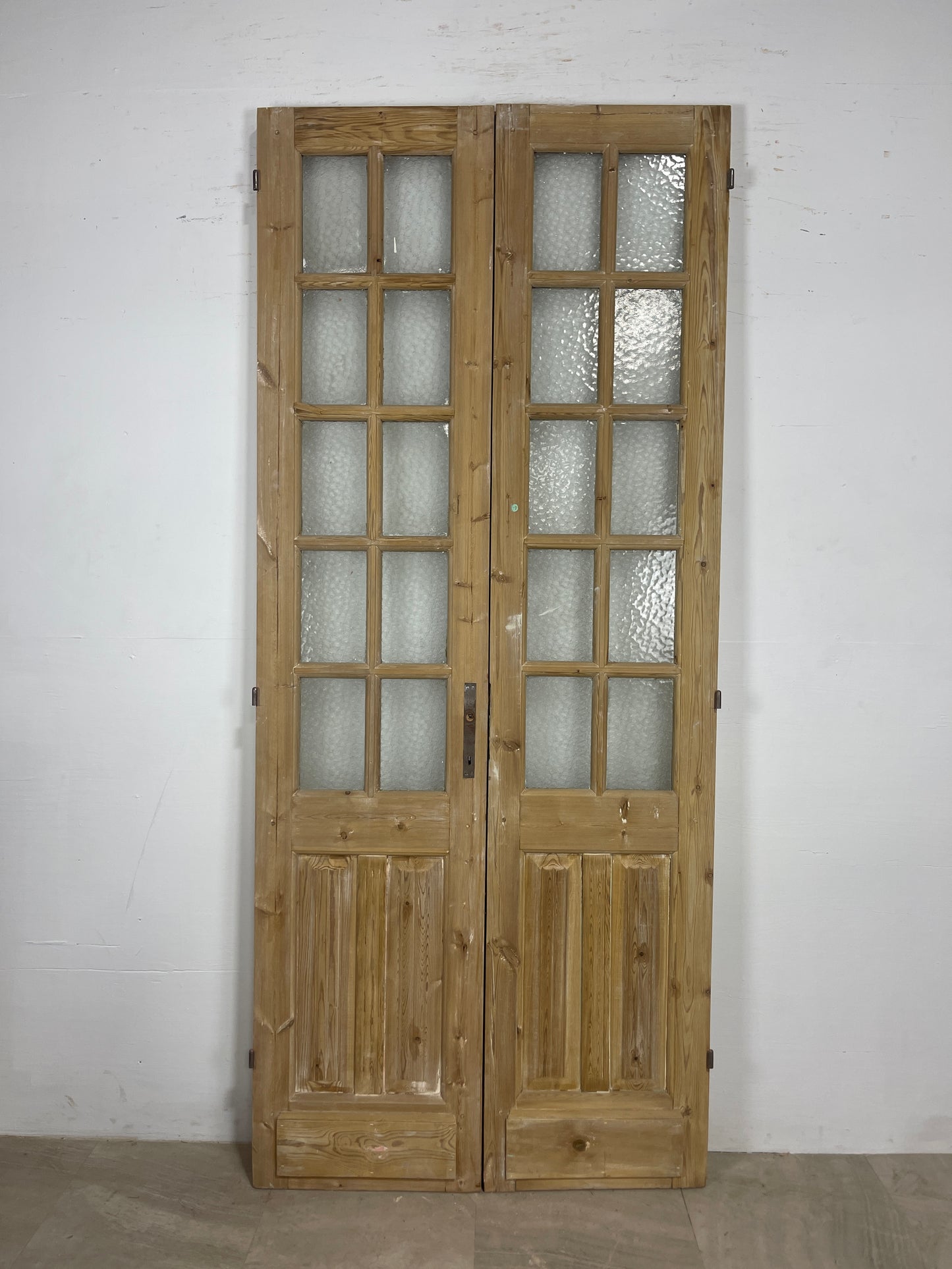 Antique French panel doors with Glass (93 x 40) O71