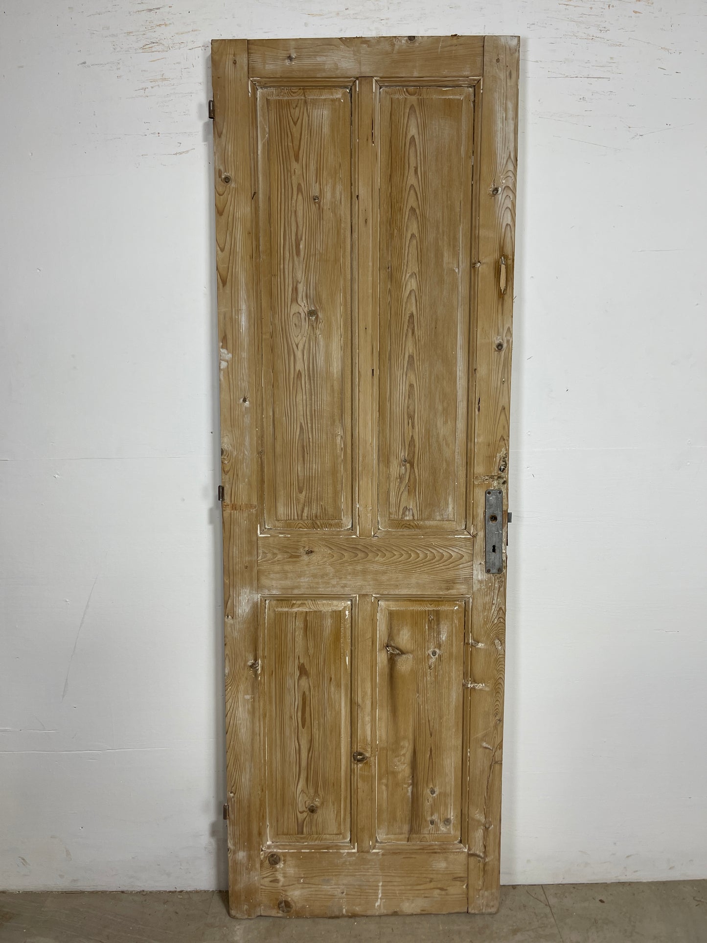 Antique French Panel Door (86.25 x 28) Single wood O232