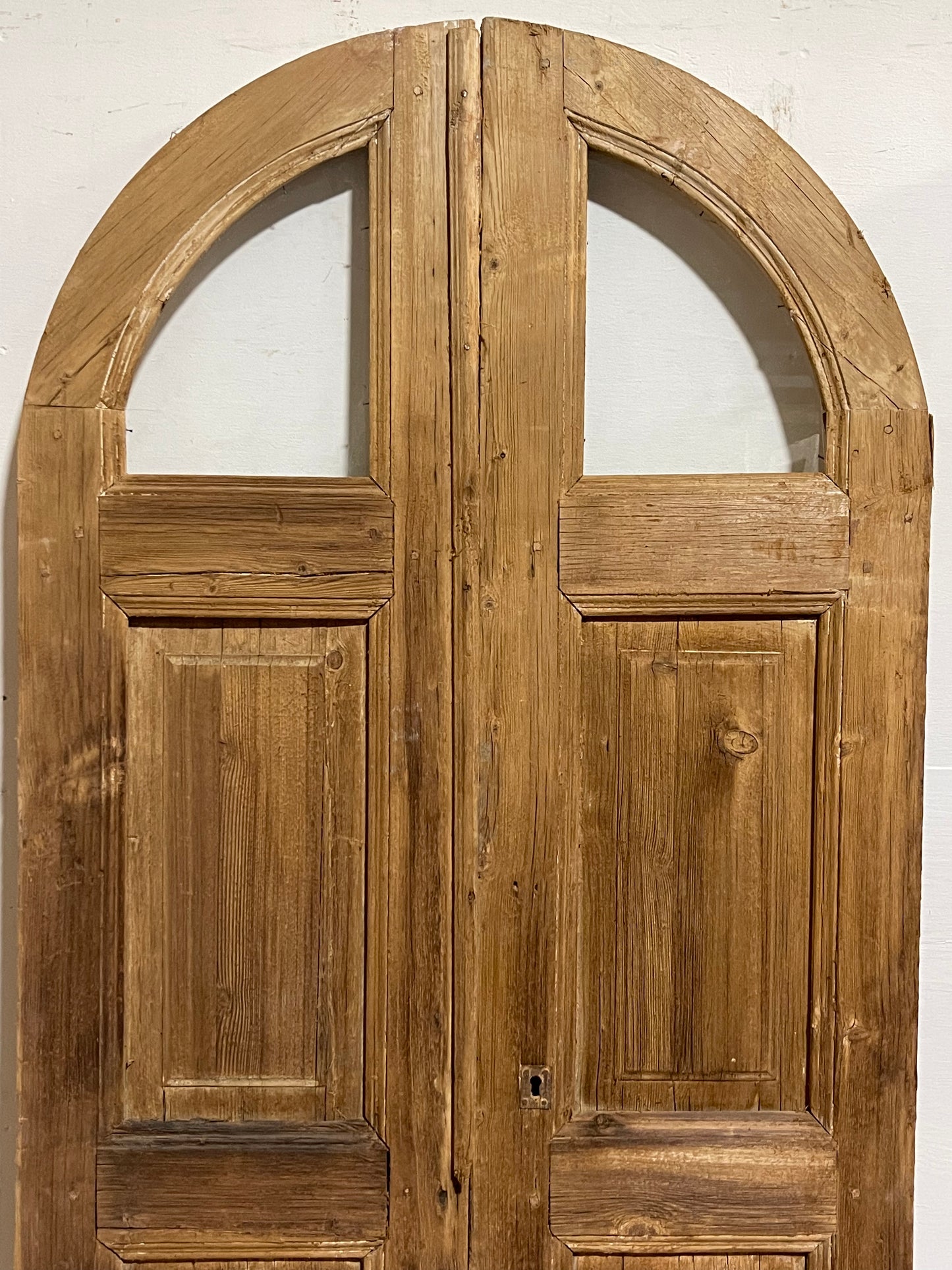 Antique French Panel Doors with glass (77x35.5) J922