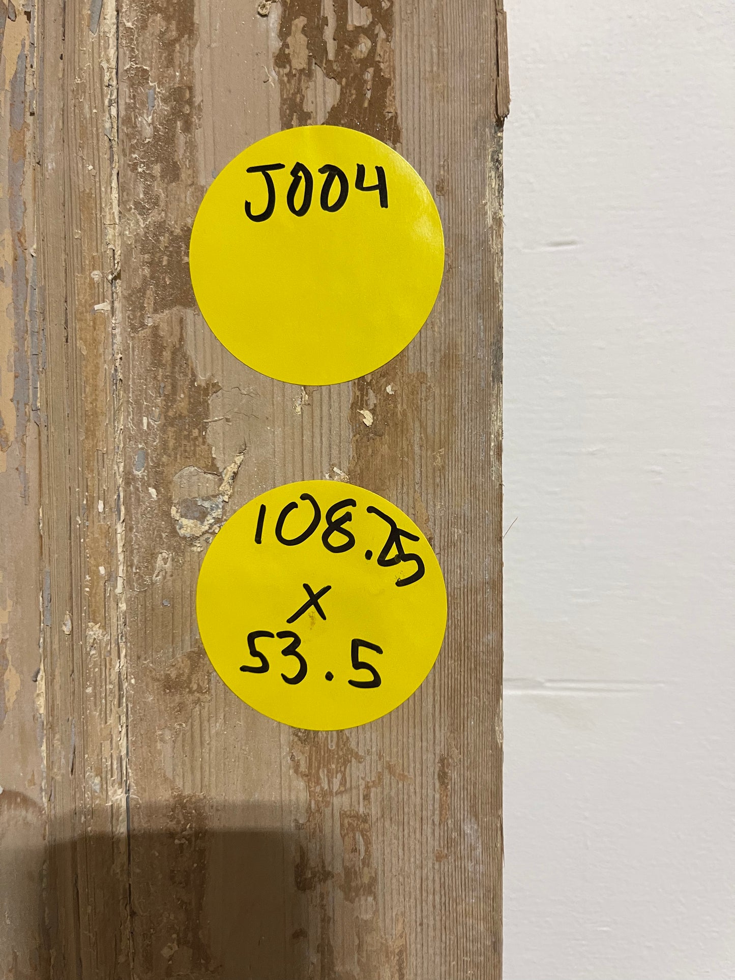 Antique French panel door (108.75x53.5) J004