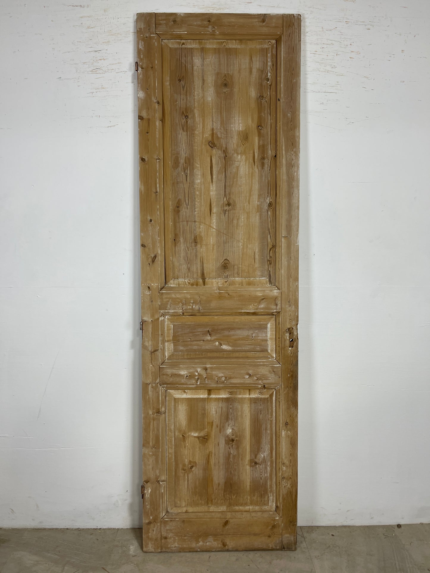 Antique French Panel Door   (95.5 x 28)  Single wood O226