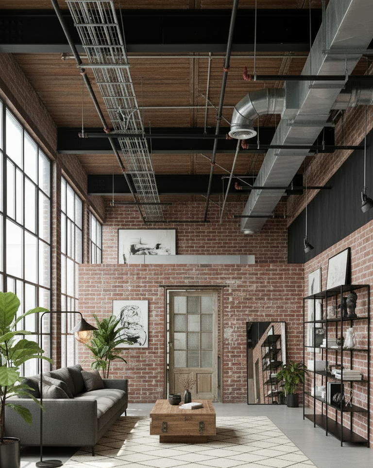 Antique French panel single door with glass (84x36) P208