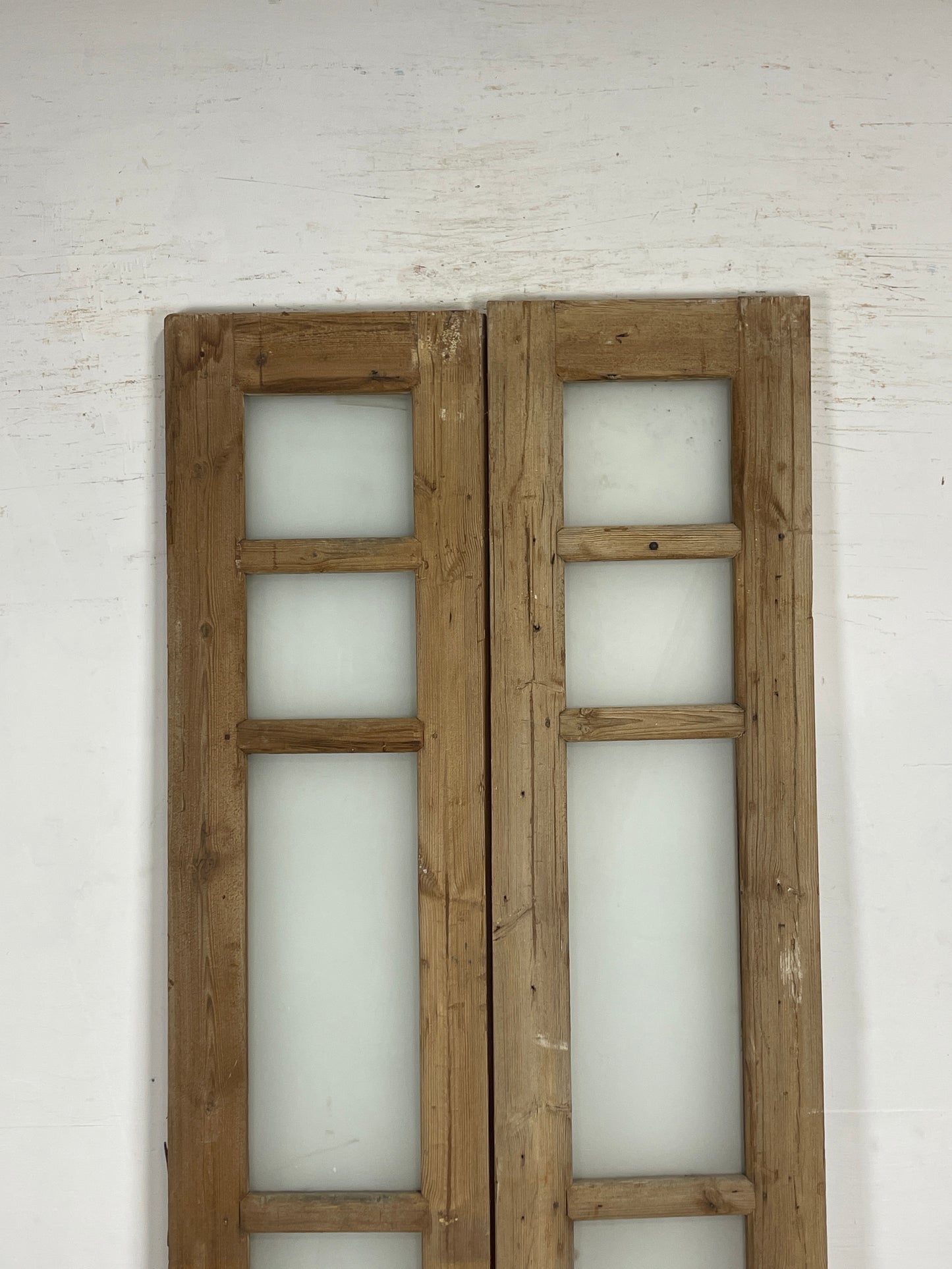 Antique French Panel Doors with Glass (92.75 x 34.75) N226