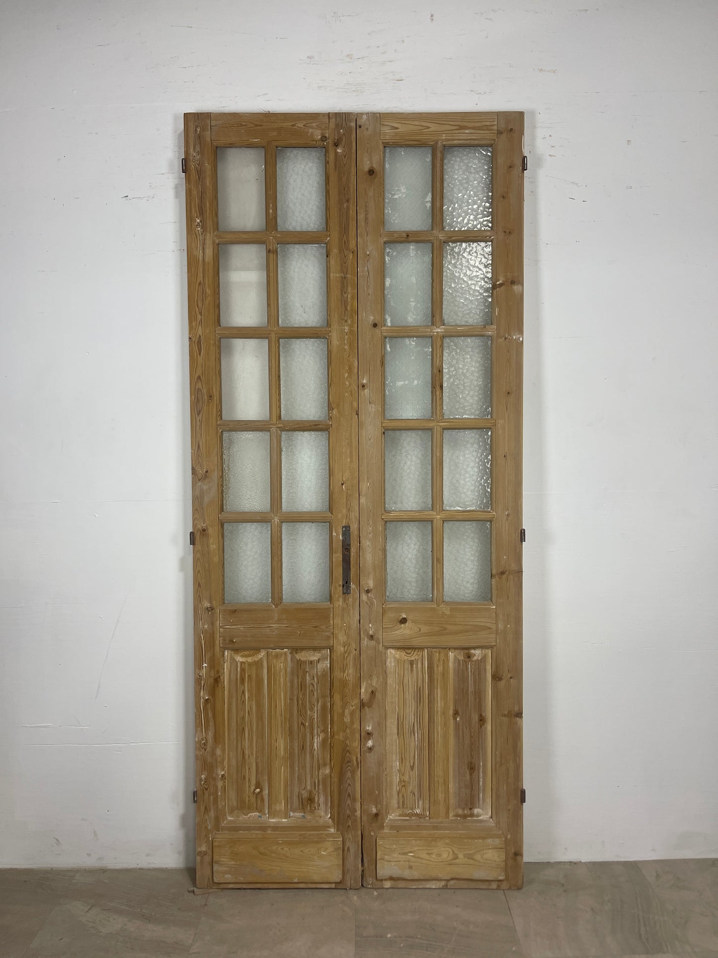 Antique French panel doors with Glass (93.5 x 40) O70